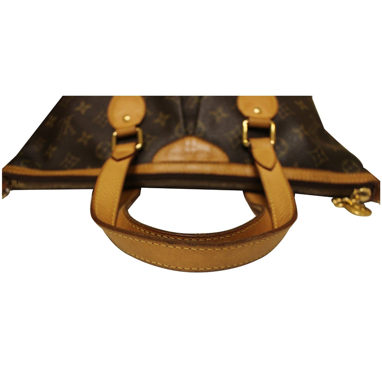 LOUIS VUITTON Palermo PM Monogram Canvas Shoulder Bag Brown