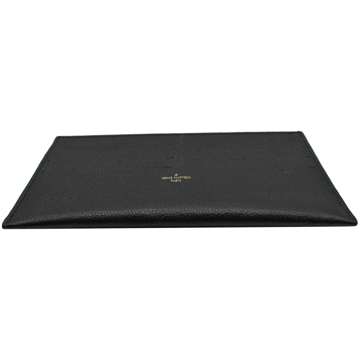 LOUIS VUITTON Felicie Insert Leather Wallet Black