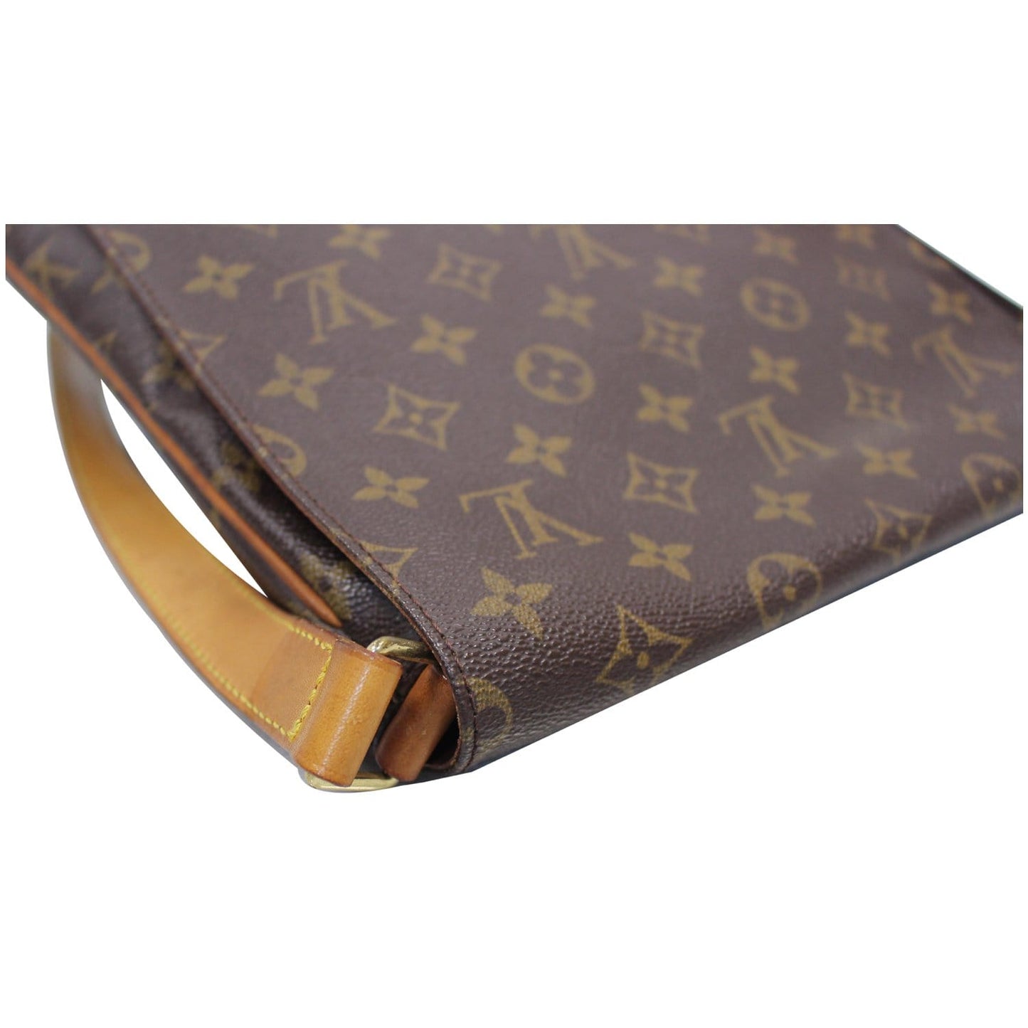 LOUIS VUITTON Musette Salsa GM Monogram Canvas Crossbody Bag Brown