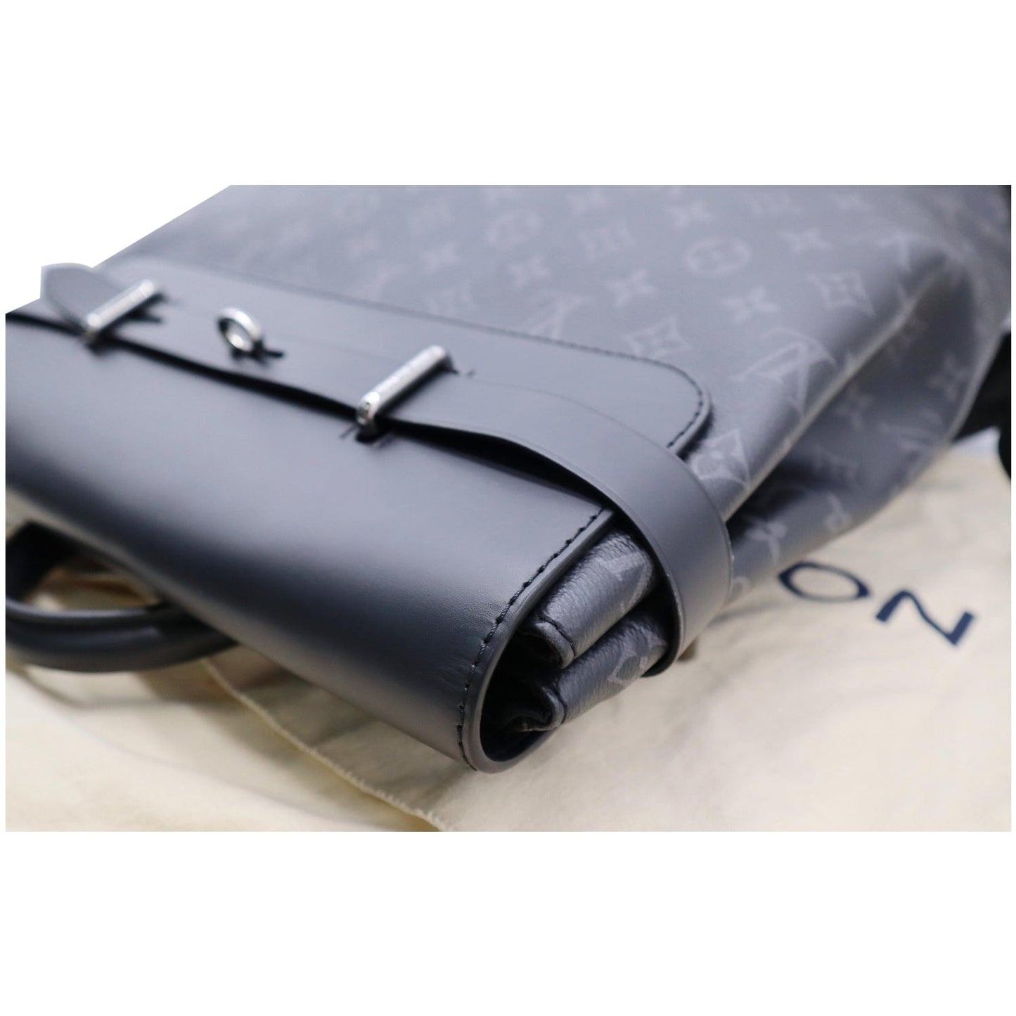 LOUIS VUITTON Steamer Monogram Eclipse Backpack Bag Black