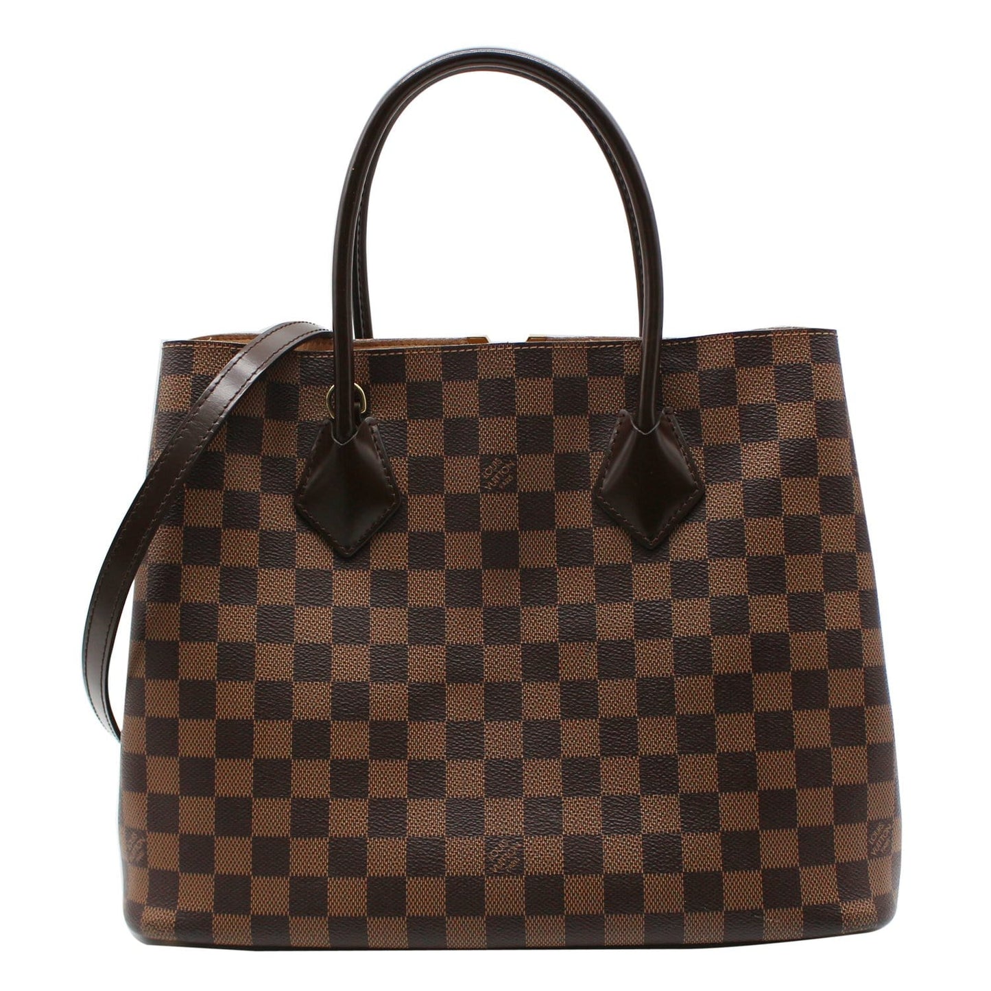 LOUIS VUITTON Kensington Damier Ebene Shoulder Bag Brown