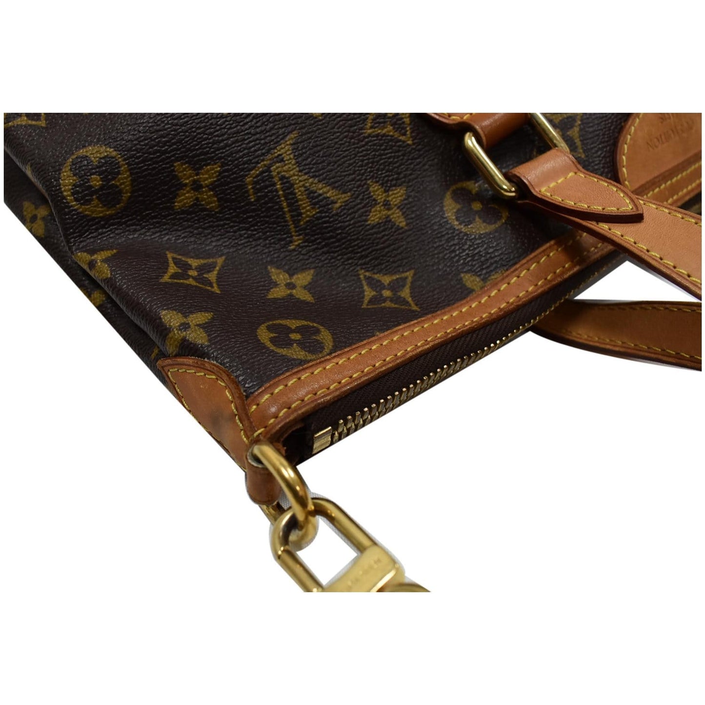 LOUIS VUITTON Palermo PM Monogram Canvas Shoulder Bag Brown