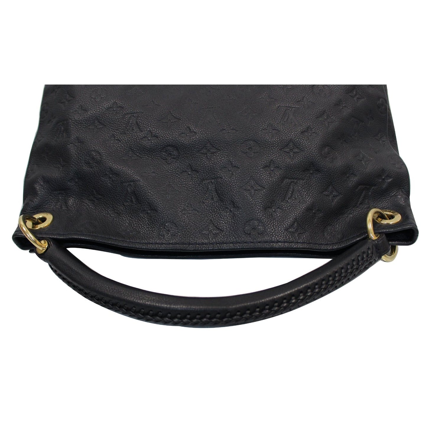 LOUIS VUITTON Artsy MM Empreinte Leather Shoulder Bag Black