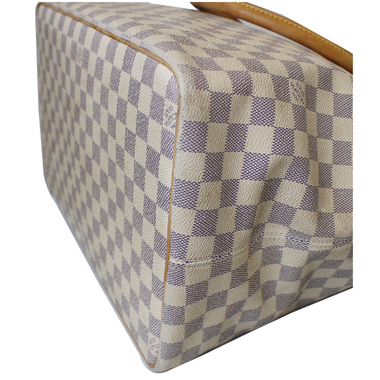 LOUIS VUITTON Saleya GM Damier Azur Shoulder Bag White