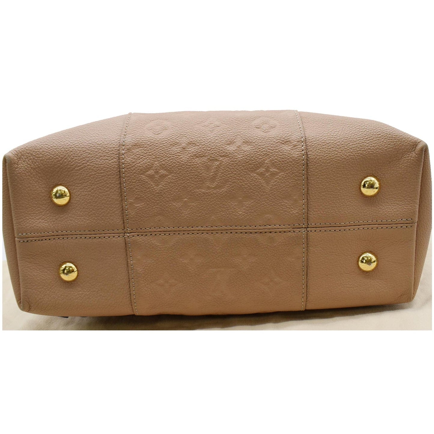 LOUIS VUITTON Melie Empreinte Leather Hobo Bag Beige
