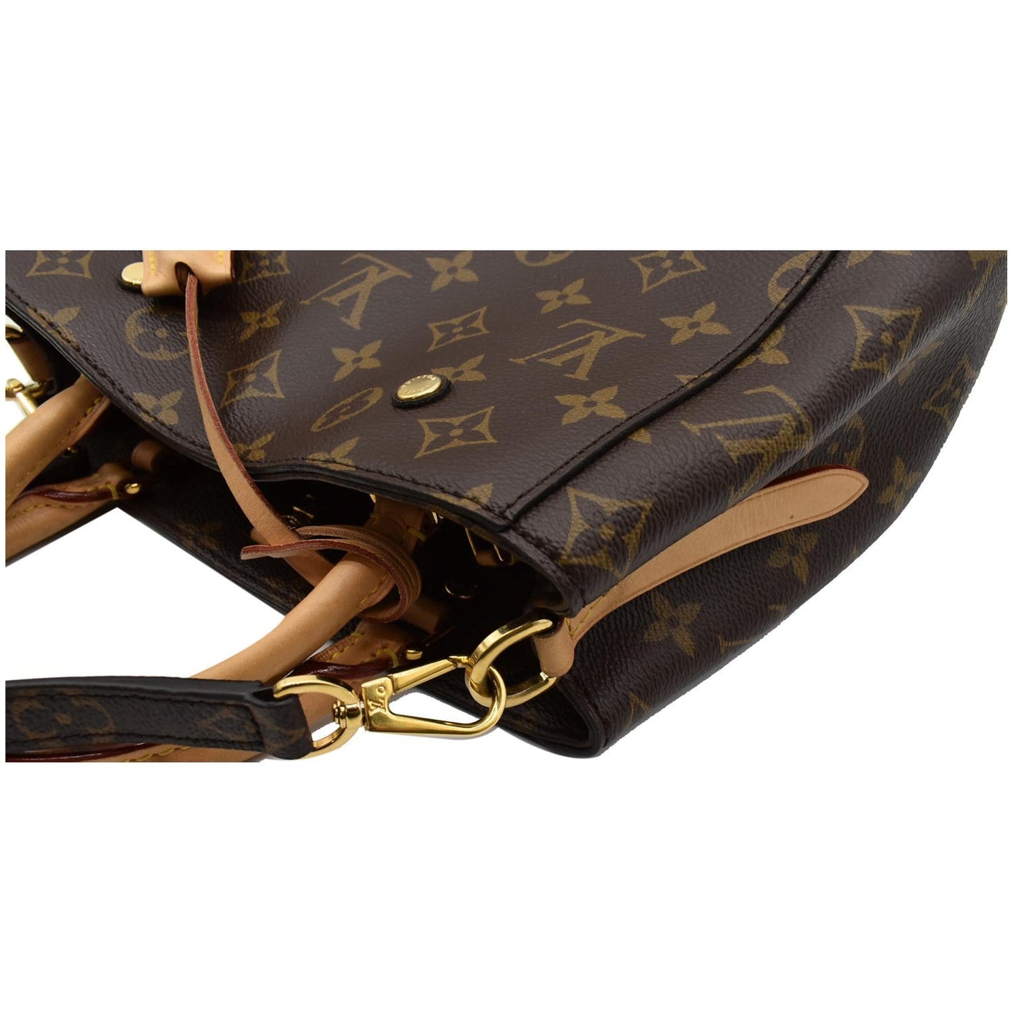 LOUIS VUITTON Montaigne BB Monogram Canvas Satchel Bag Brown - 20% OFF