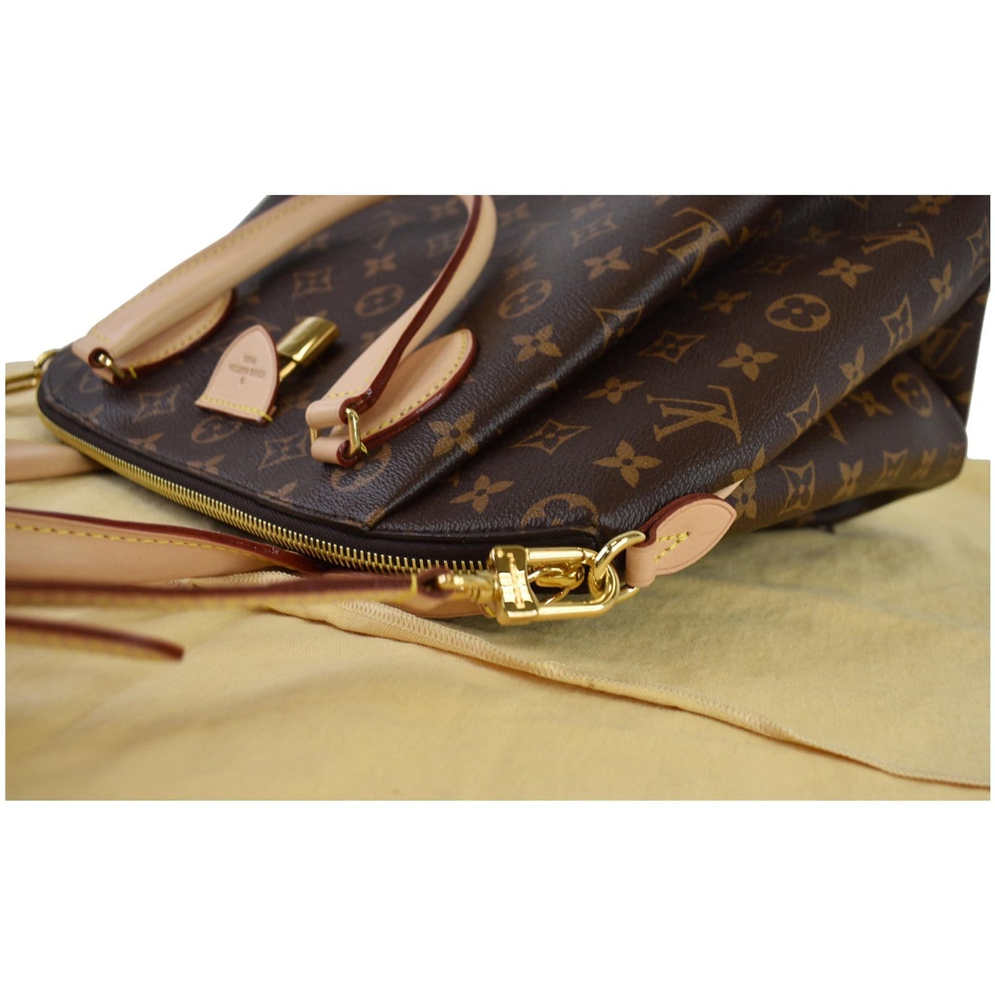 LOUIS VUITTON Rivoli MM Monogram Canvas 2WAY Shoulder Bag Brown