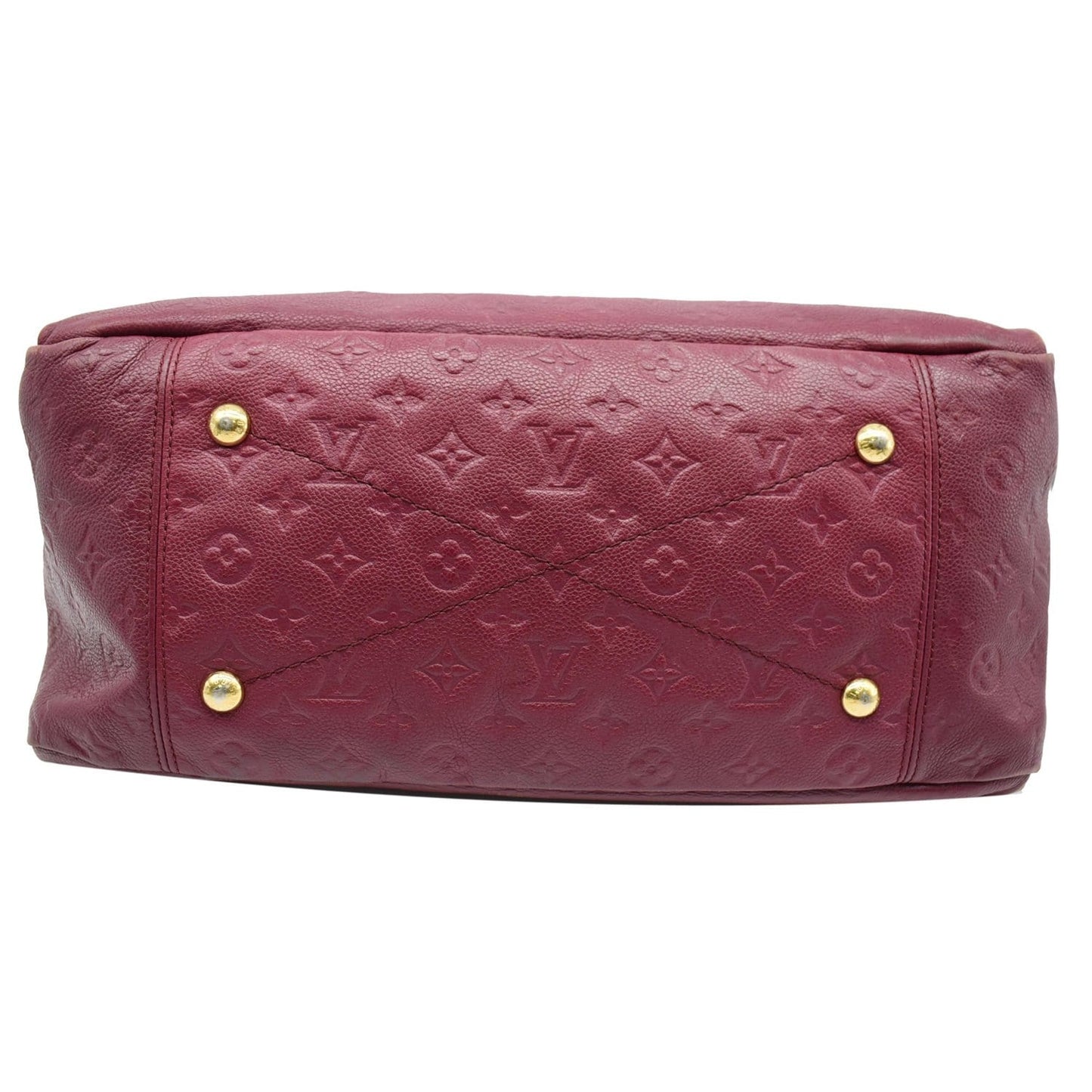 LOUIS VUITTON Artsy MM Empreinte Leather Hobo Shoulder Bag Mulberry