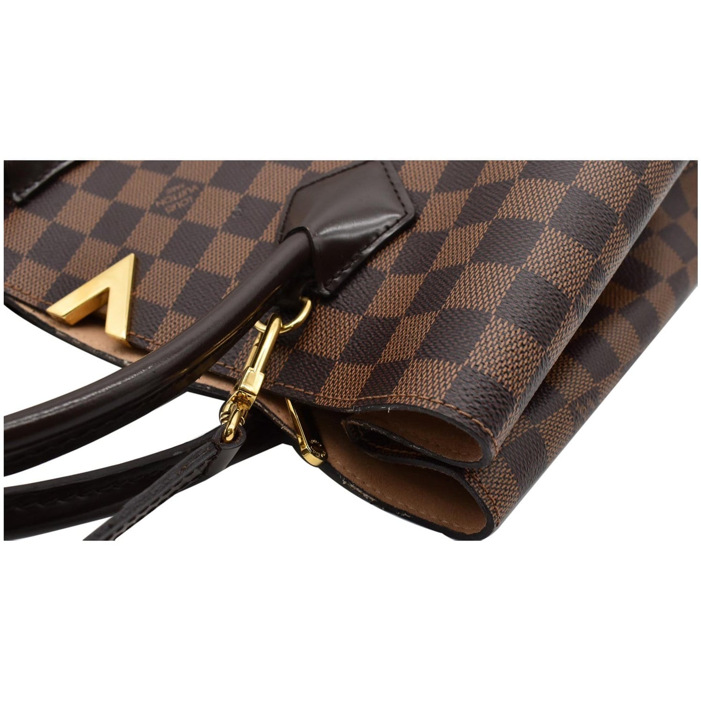 LOUIS VUITTON Kensington Damier Ebene Shoulder Bag Brown