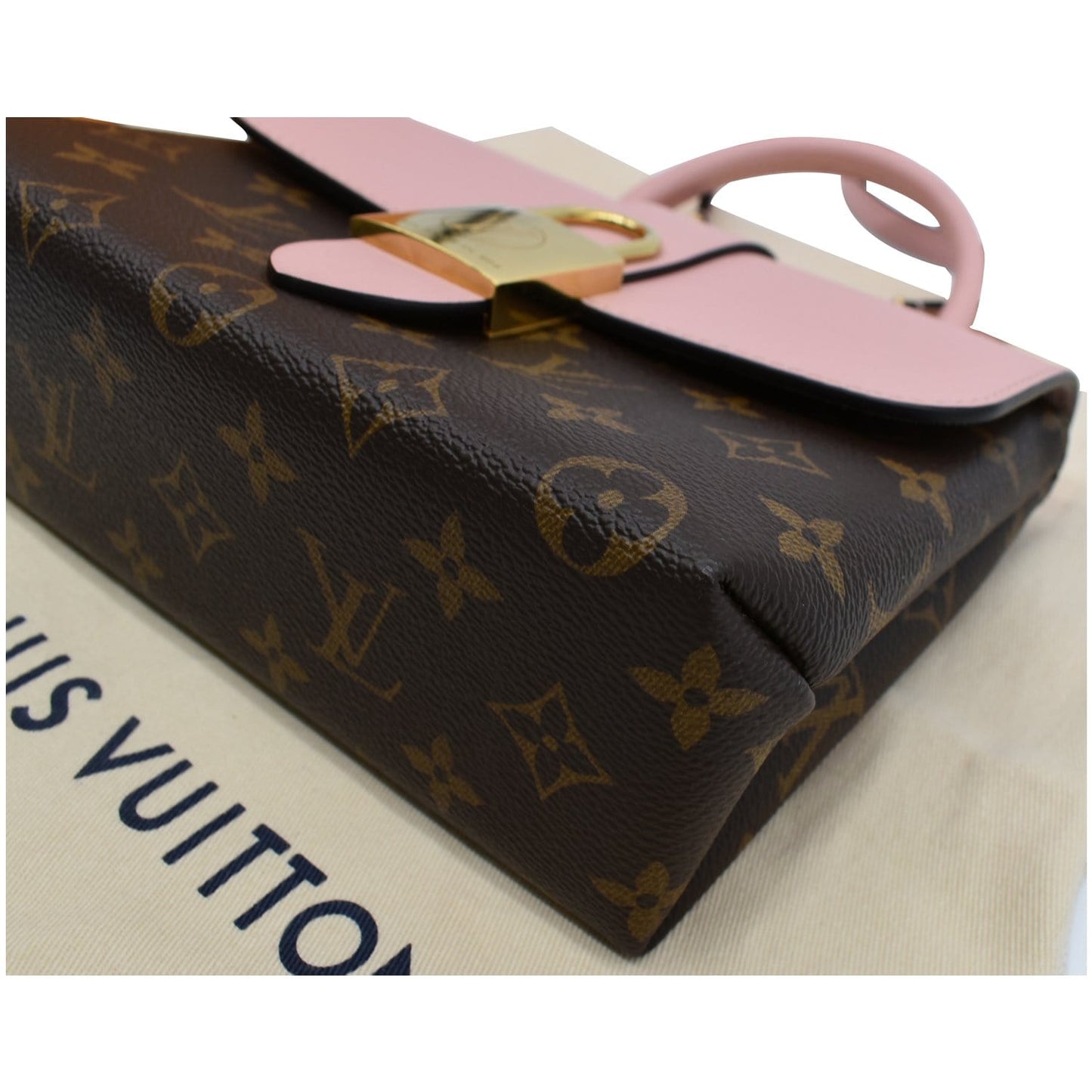 LOUIS VUITTON Locky BB Monogram Canvas Crossbody Bag Rose Poudre