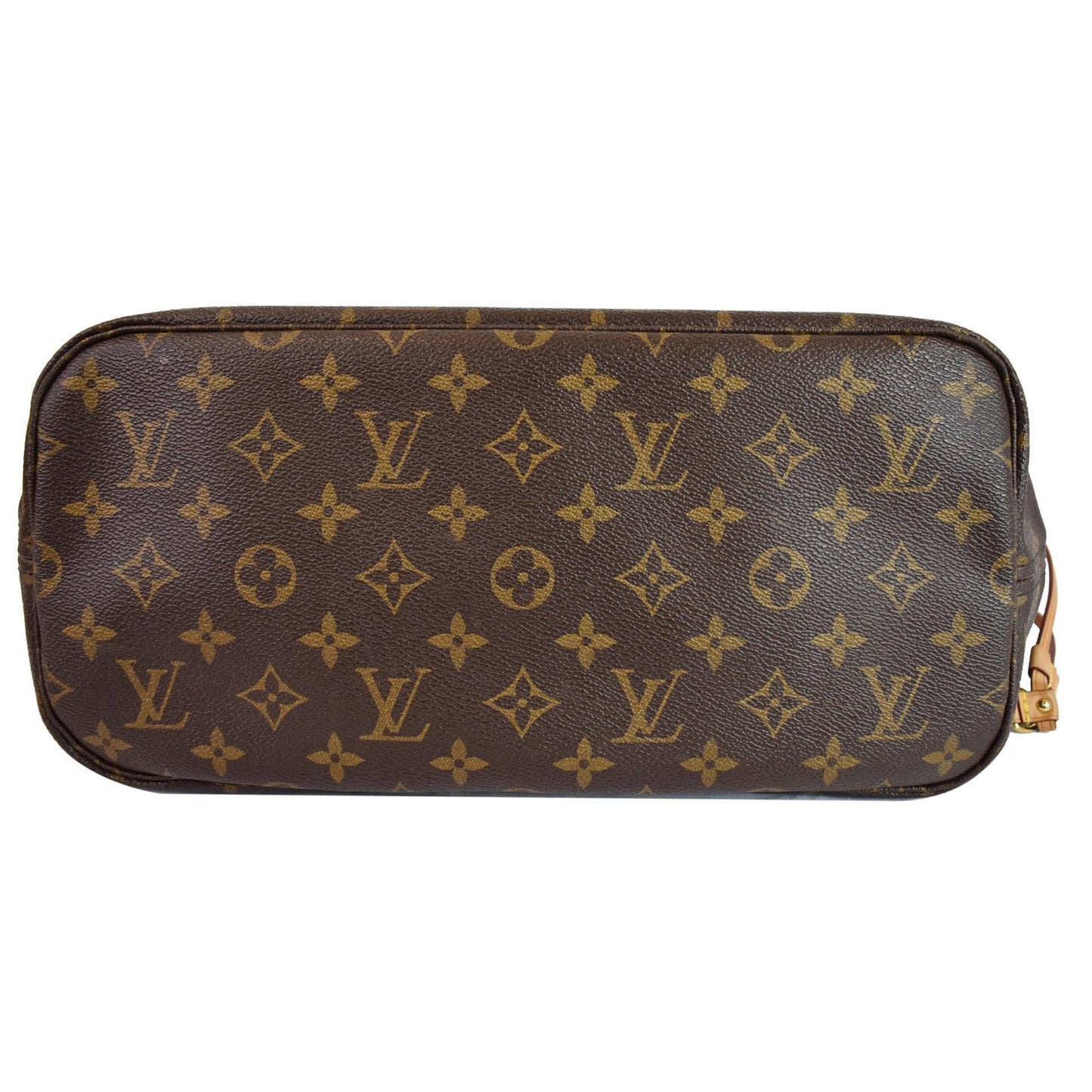 LOUIS VUITTON Neverfull MM Monogram Canvas Tote Shoulder Bag Brown