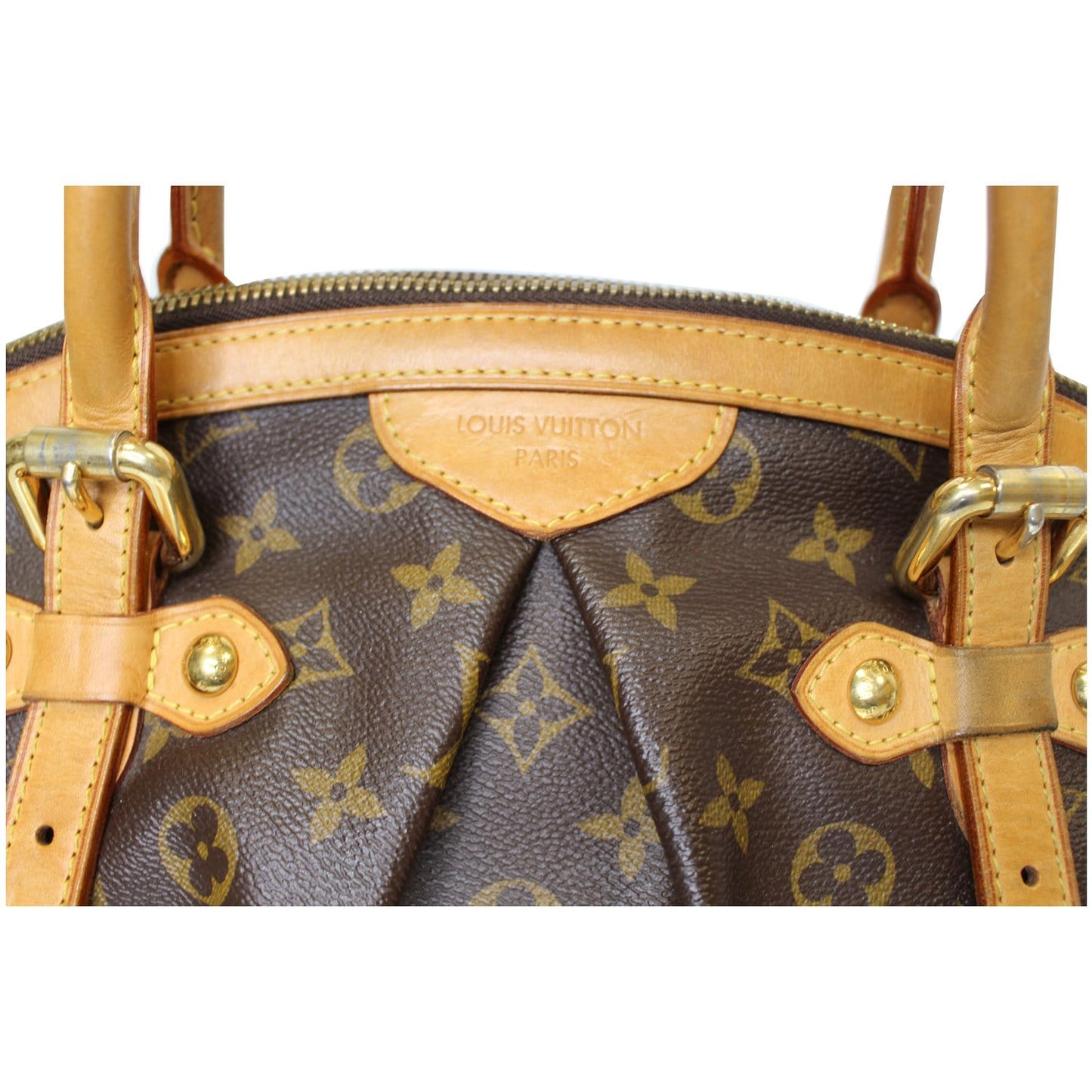 LOUIS VUITTON Tivoli GM Monogram Canvas Shoulder Bag Brown