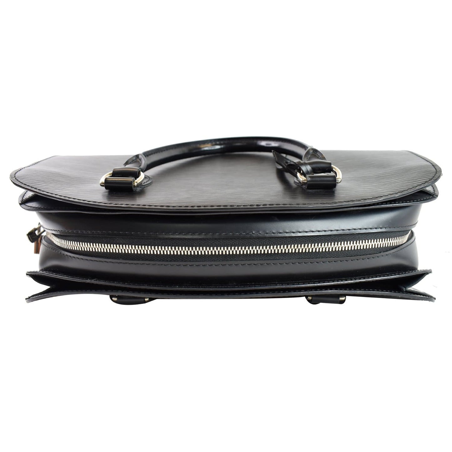 LOUIS VUITTON Pont Neuf PM Epi Leather Satchel Bag Black
