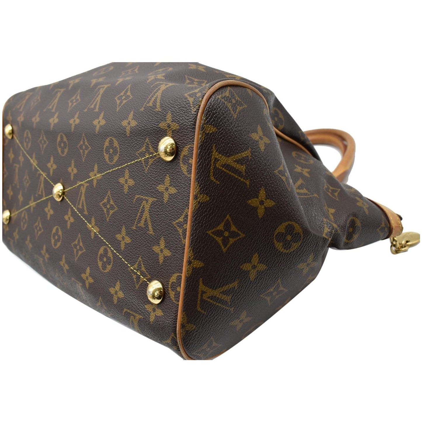 LOUIS VUITTON Tivoli GM Monogram Canvas Shoulder Bag Brown - 15% OFF