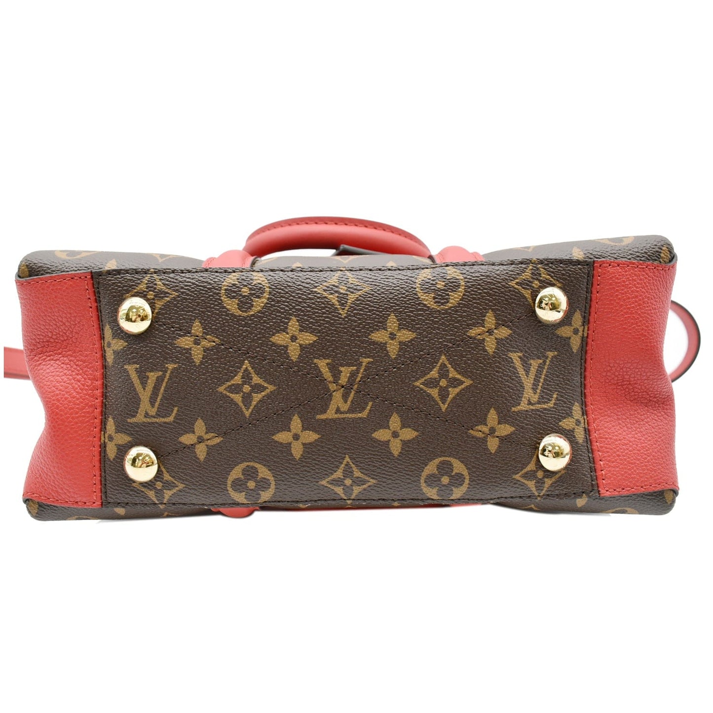 LOUIS VUITTON Soufflot BB Monogram Canvas Shoulder Crossbody Bag Cerise
