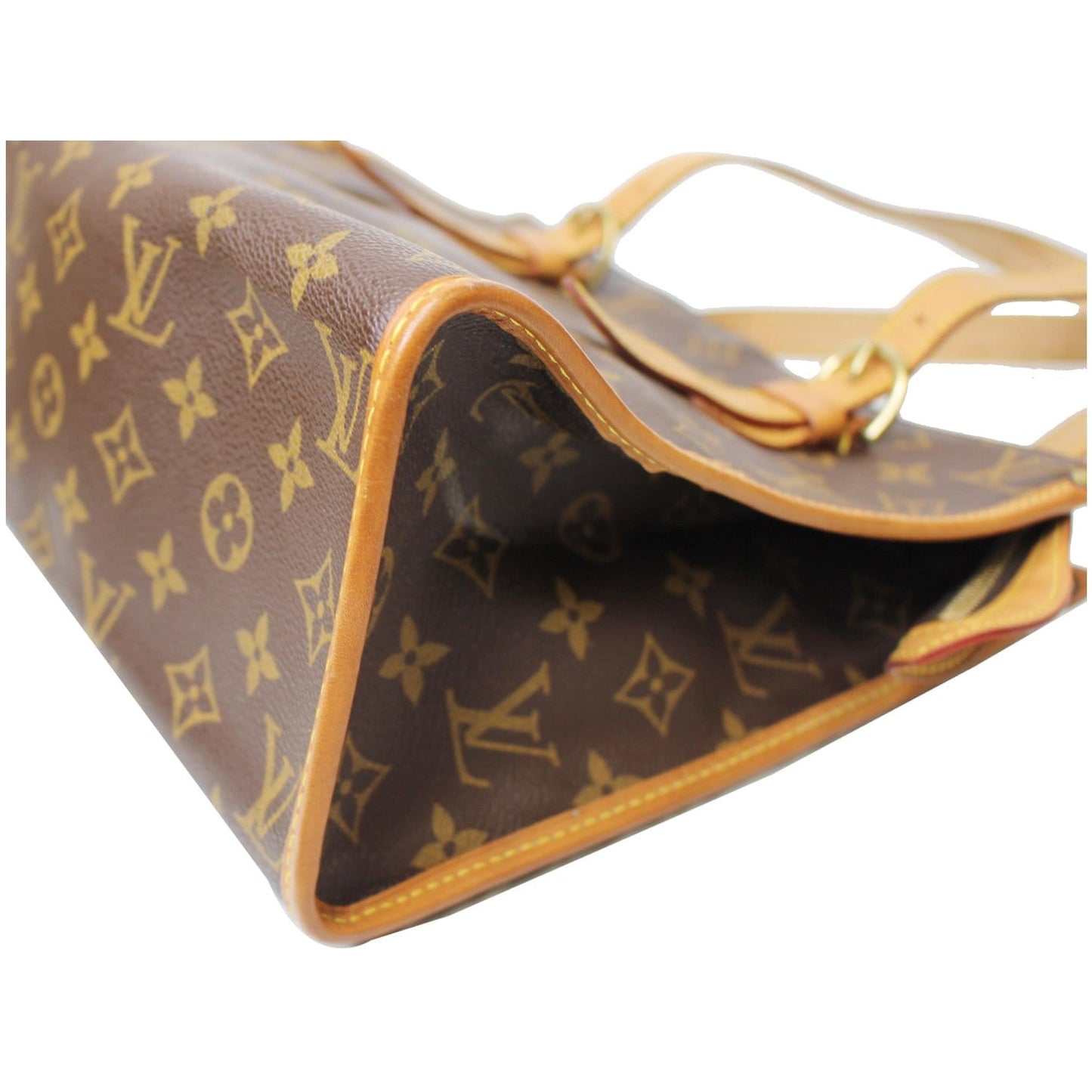 LOUIS VUITTON Popincourt Haut Monogram Canvas Shoulder Bag Brown