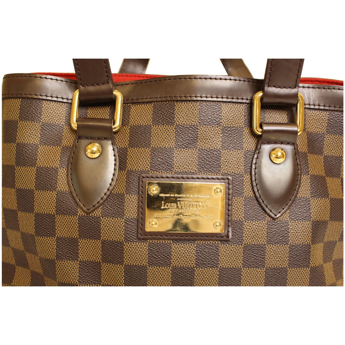 LOUIS VUITTON Hampstead PM Damier Ebene Shoulder Bag Brown
