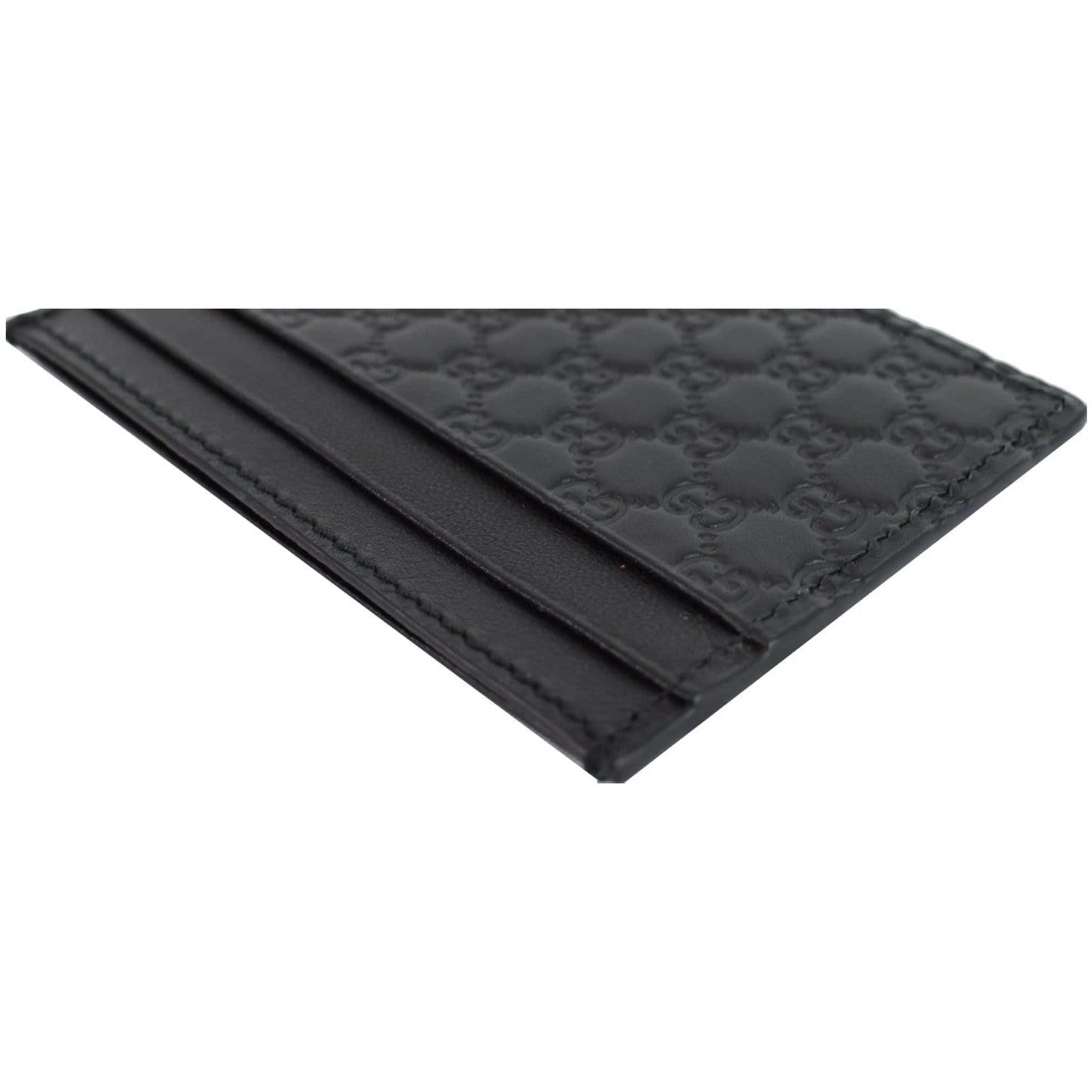 GUCCI  Microguccissima Card Case Black 476010