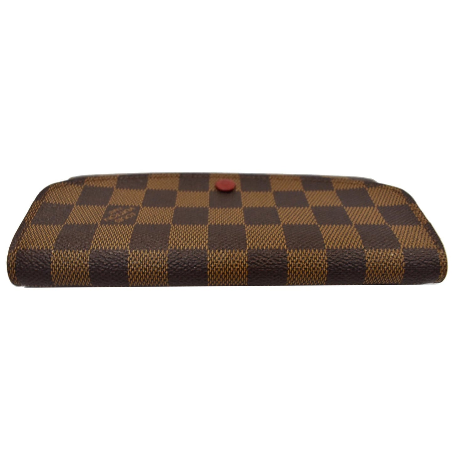 LOUIS VUITTON Emilie Damier Ebene Wallet Brown