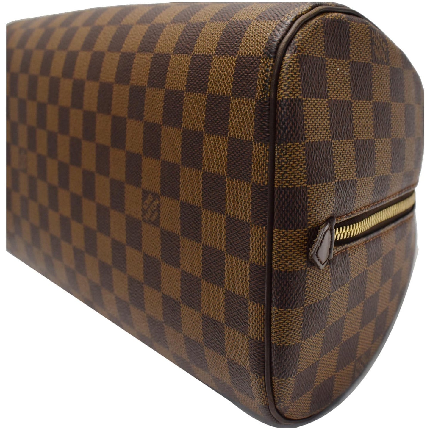 LOUIS VUITTON Ribera MM Damier Ebene Satchel Bag Brown