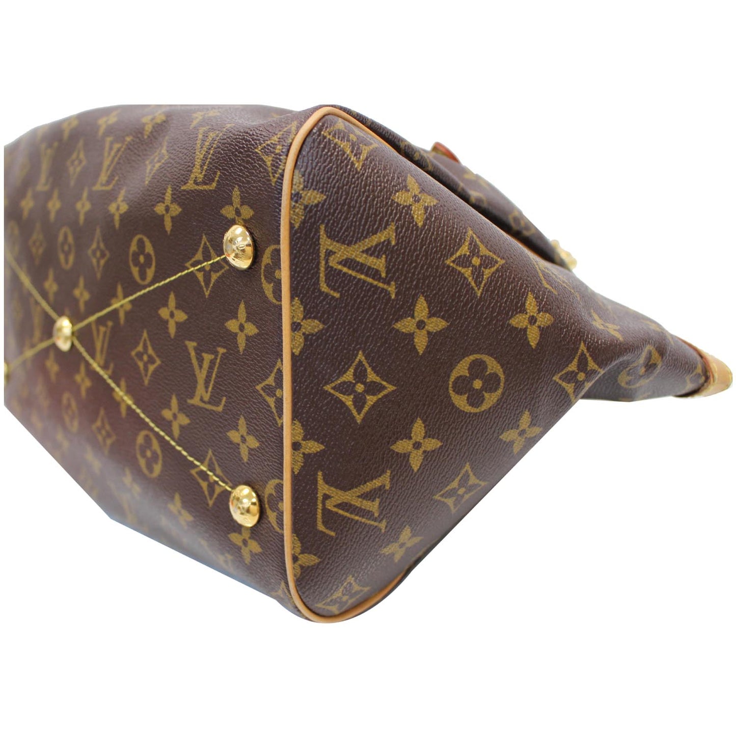 LOUIS VUITTON Tivoli GM Monogram Canvas Shoulder Bag Brown