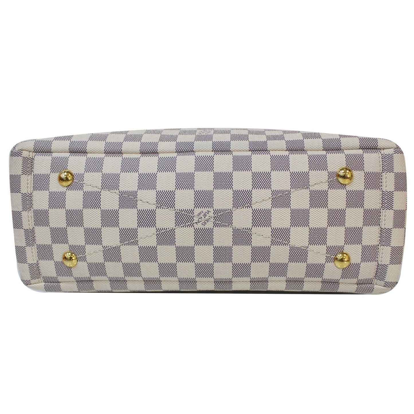 LOUIS VUITTON Lymington Damier Azur Shoulder Bag White