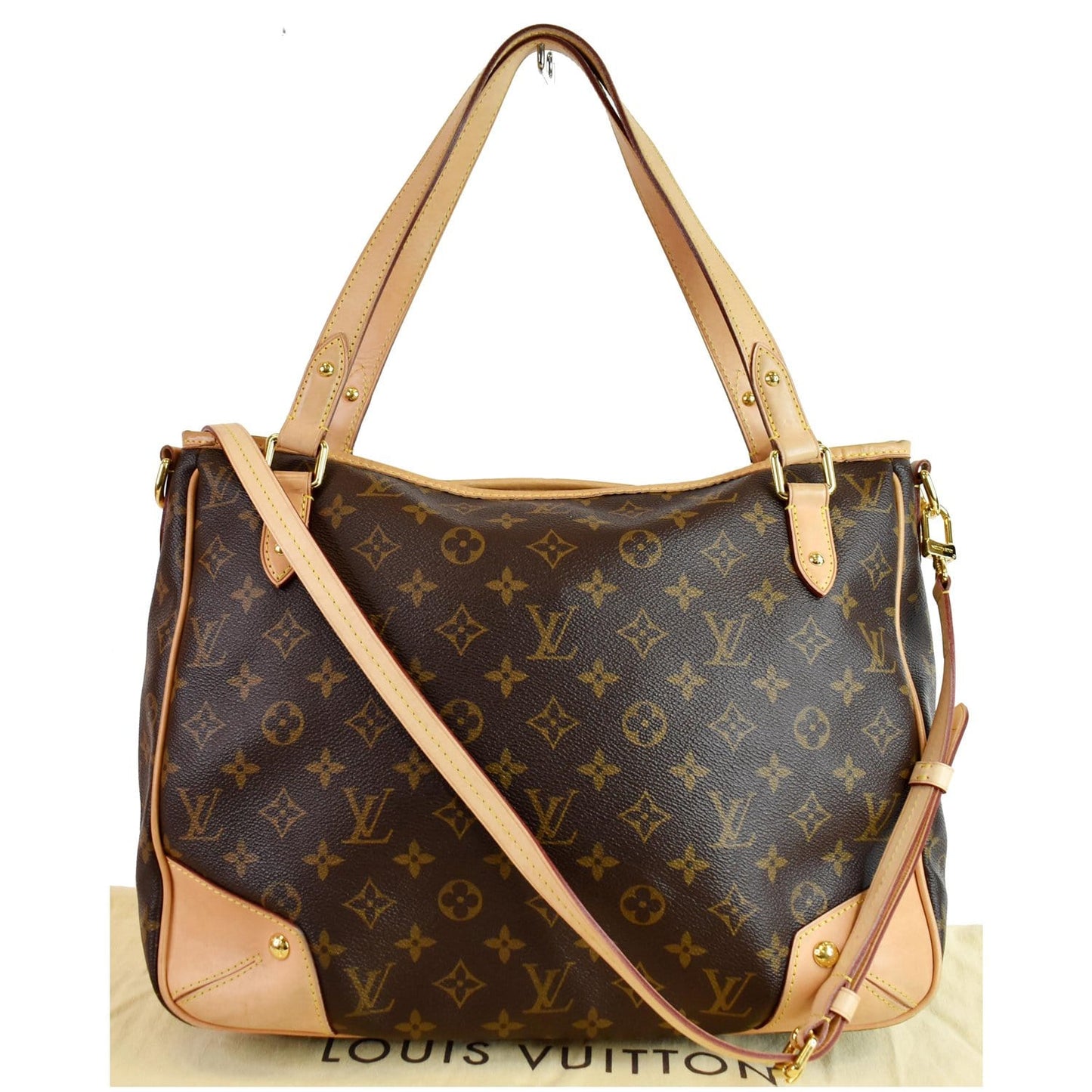 LOUIS VUITTON Estrela MM Monogram Canvas Shoulder Bag Brown
