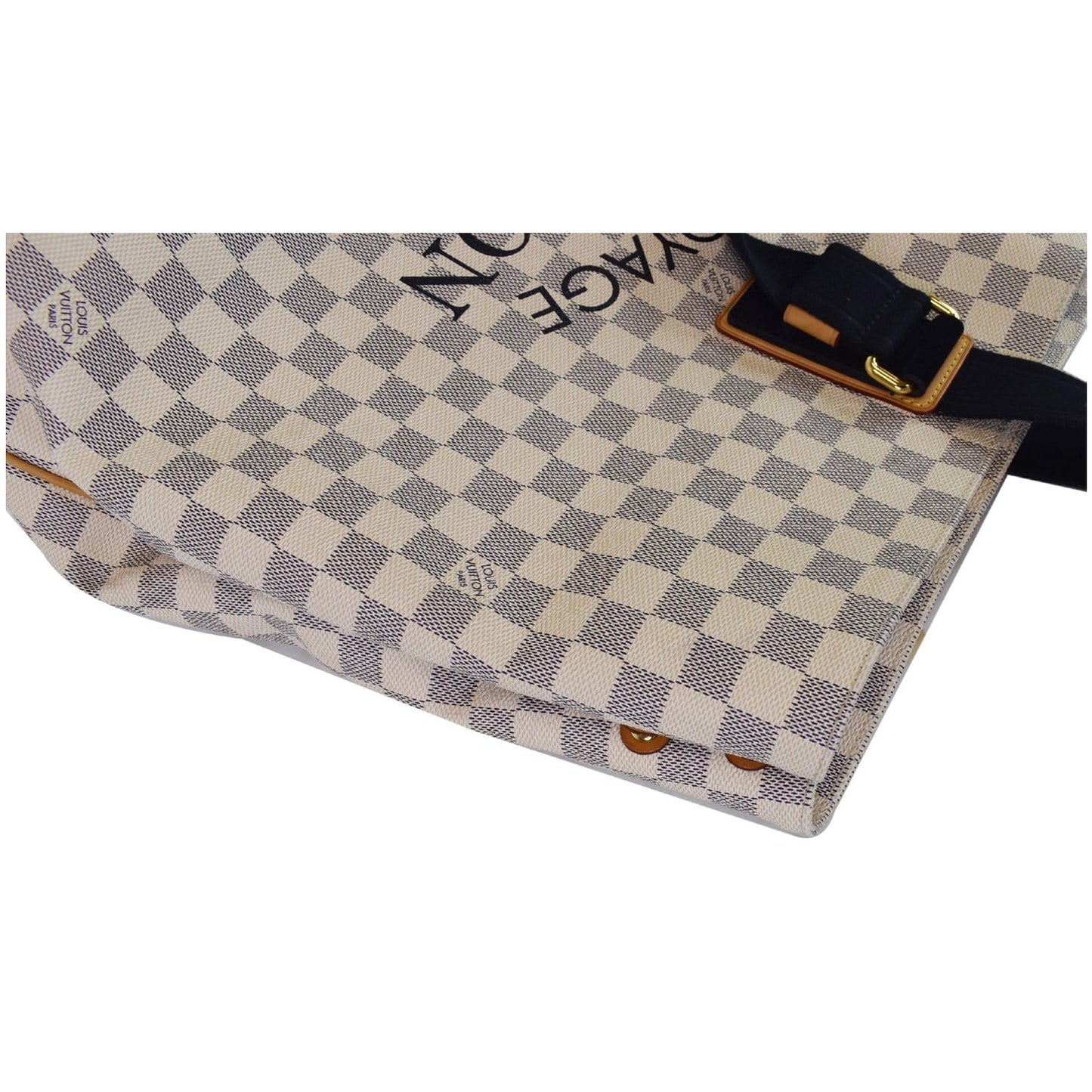 LOUIS VUITTON Beach Cabas GM Damier Azur Shoulder Bag White