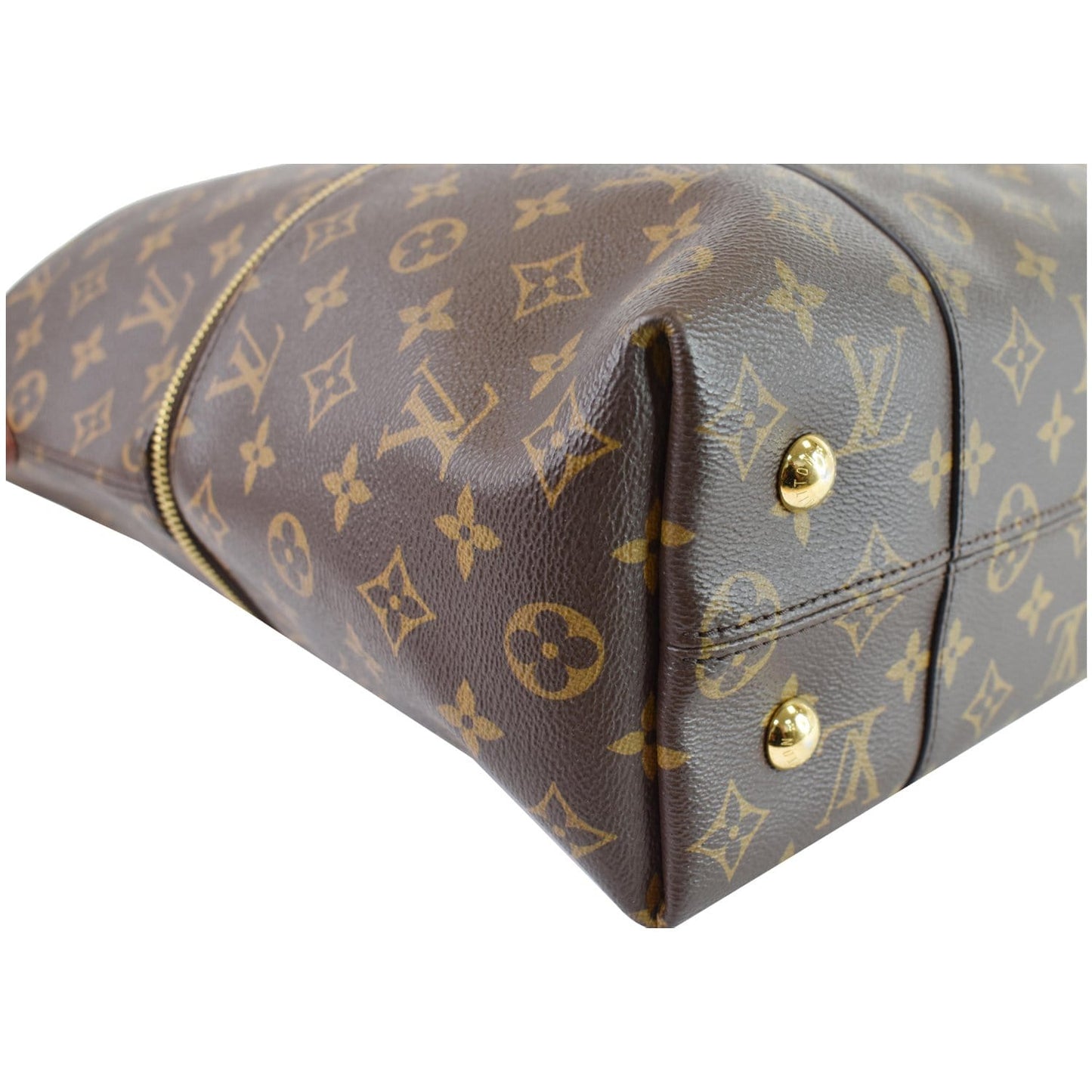 LOUIS VUITTON Melie Monogram Canvas Hobo Shoulder Bag Brown