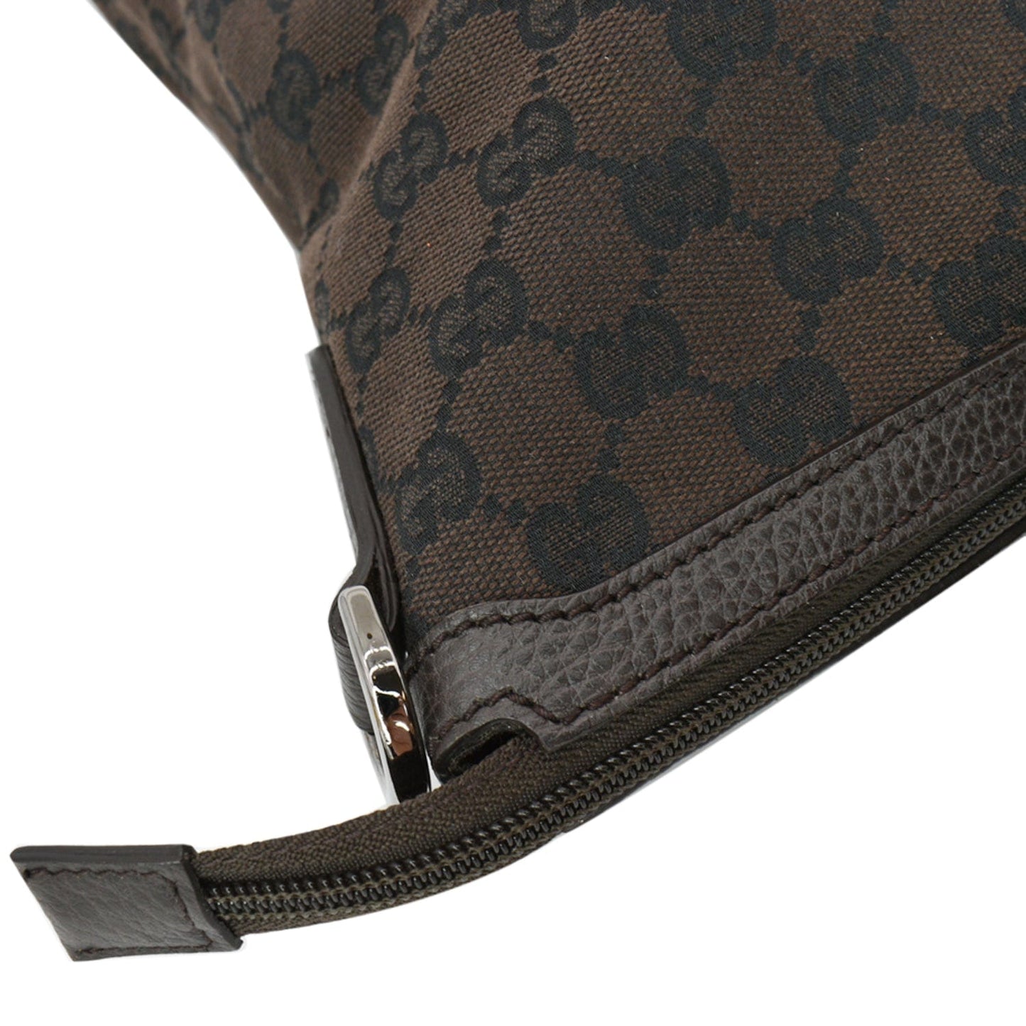 GUCCI GG Guccissima Canvas Leather Tote Brown 339550
