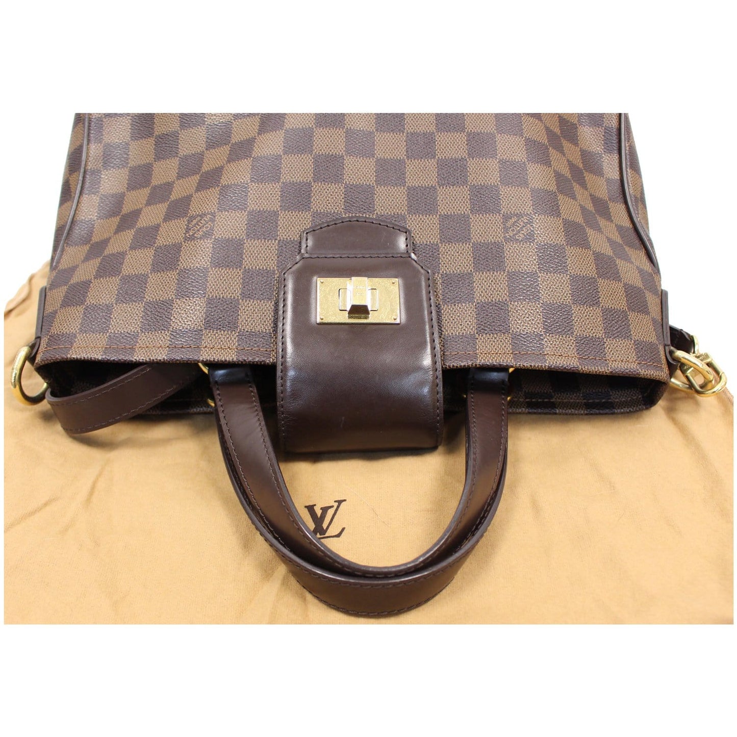 LOUIS VUITTON Cabas Rosebery Damier Ebene Shoulder Bag Brown - 25% OFF