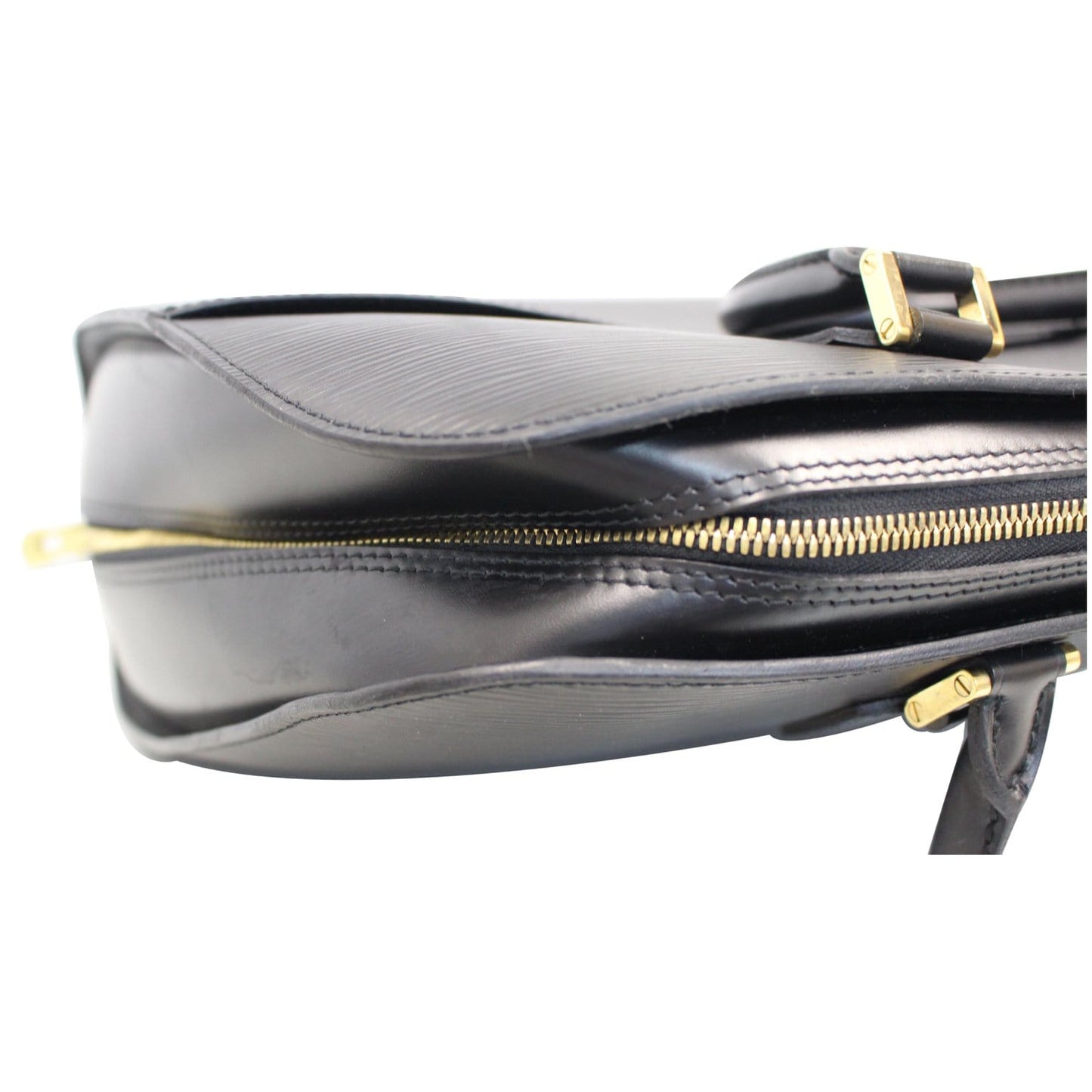 LOUIS VUITTON Sorbonne Epi Leather Briefcase Travel Bag Black