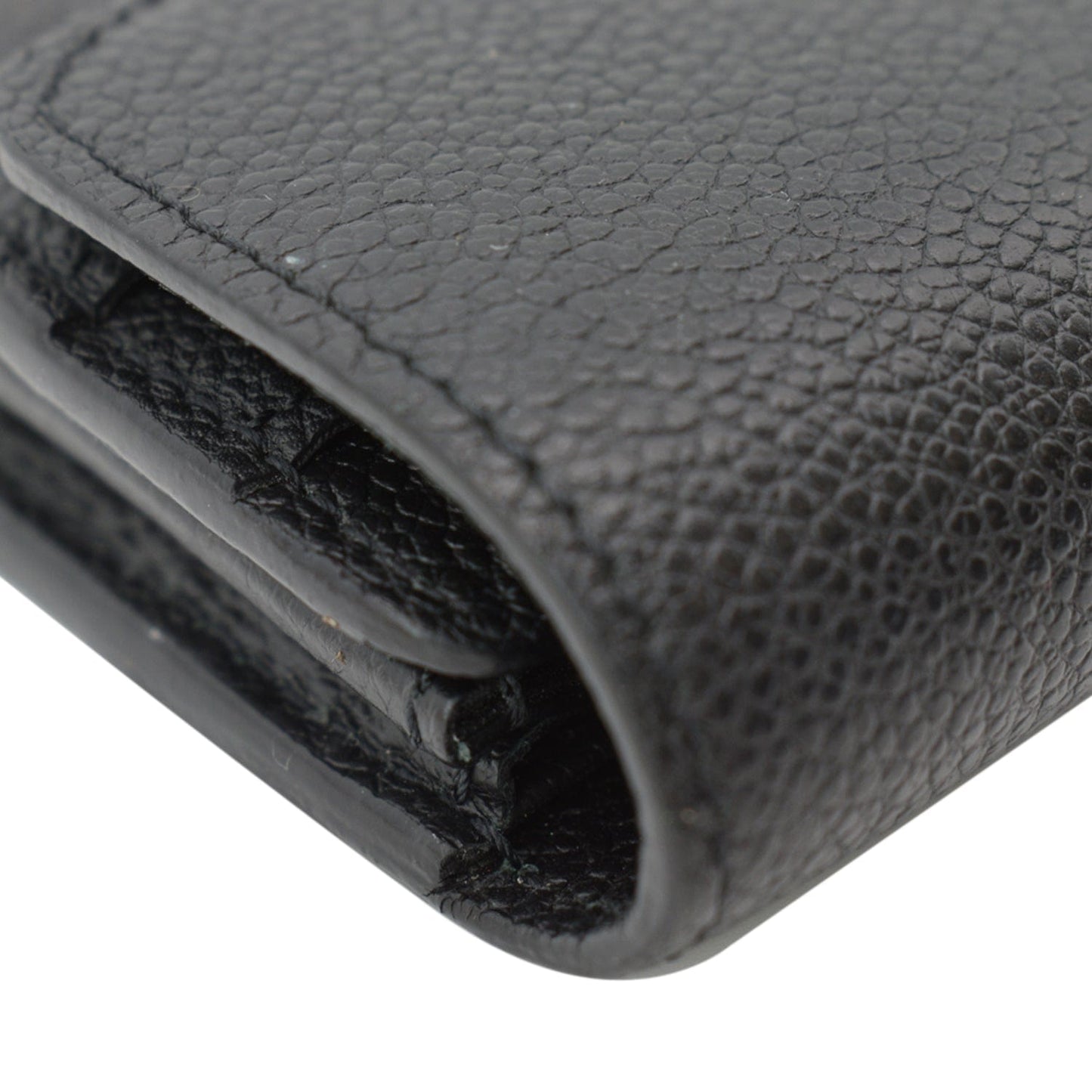 LOUIS VUITTON Sarah Monogram Empreinte Leather Wallet Black
