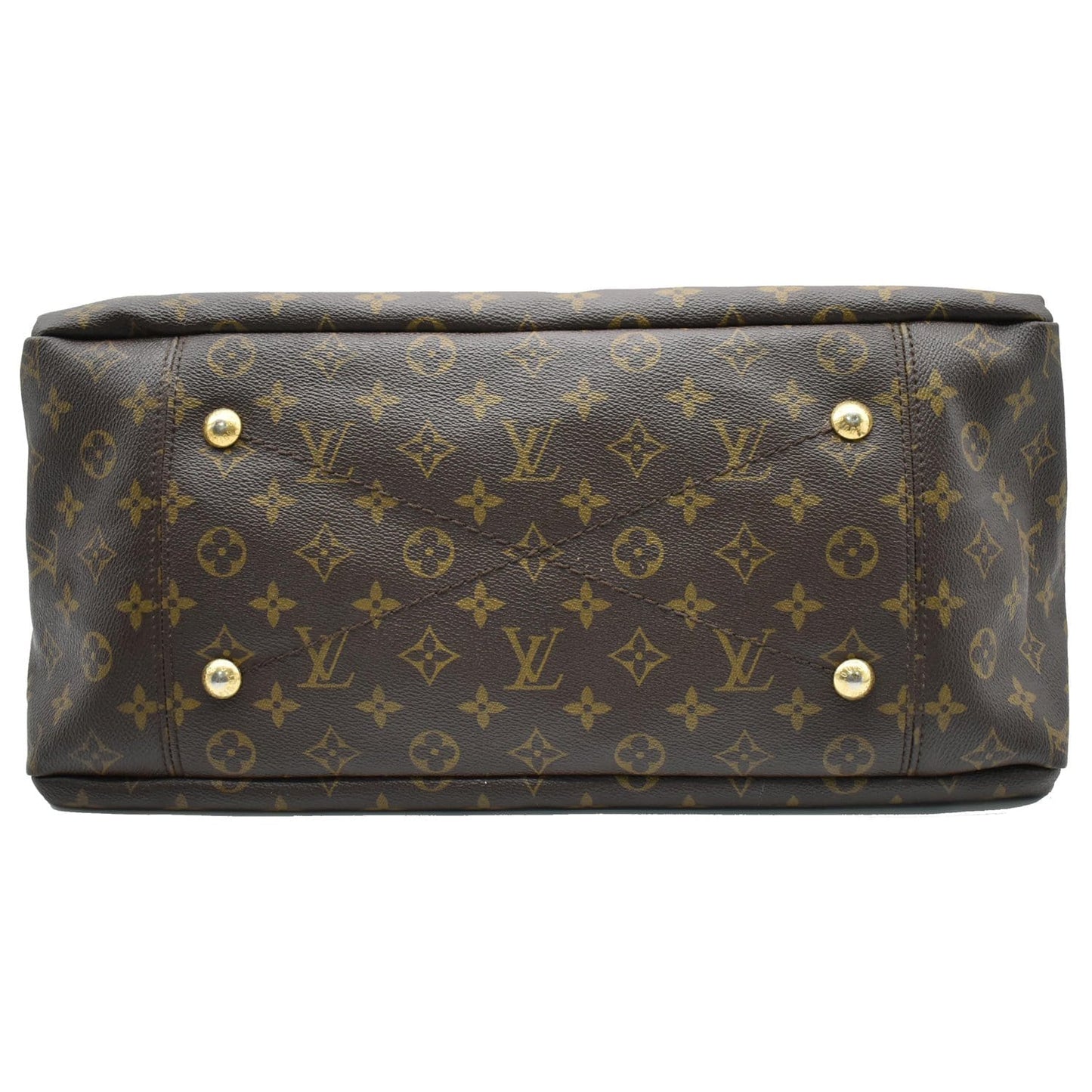 LOUIS VUITTON Artsy MM Monogram Canvas Hobo Bag Brown