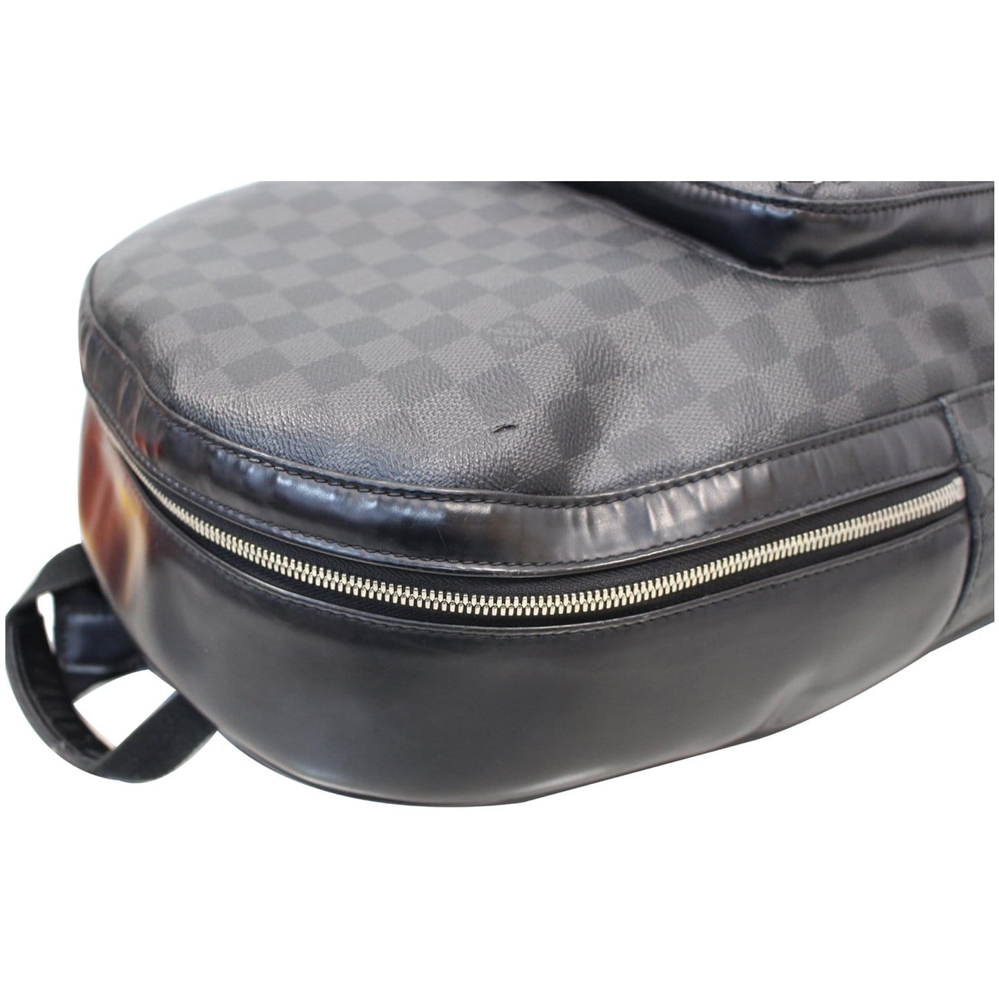 LOUIS VUITTON Josh Damier Graphite Backpack Bag Black