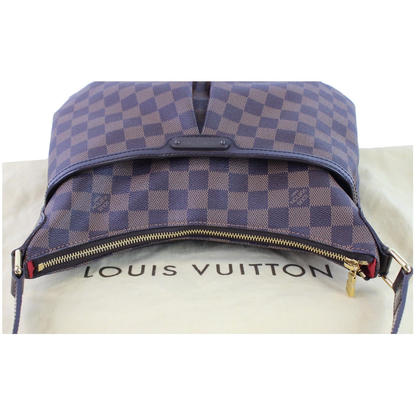 LOUIS VUITTON Bloomsbury PM Damier Ebene Crossbody Bag Brown