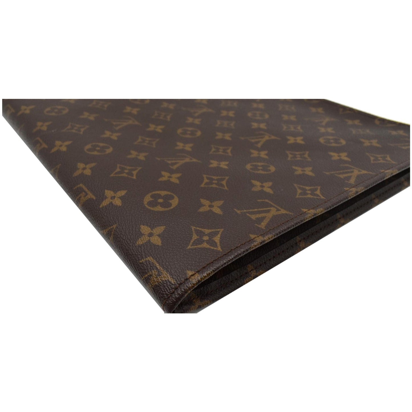 LOUIS VUITTON Monogram Canvas Poche Documents Portfolio Case Brown