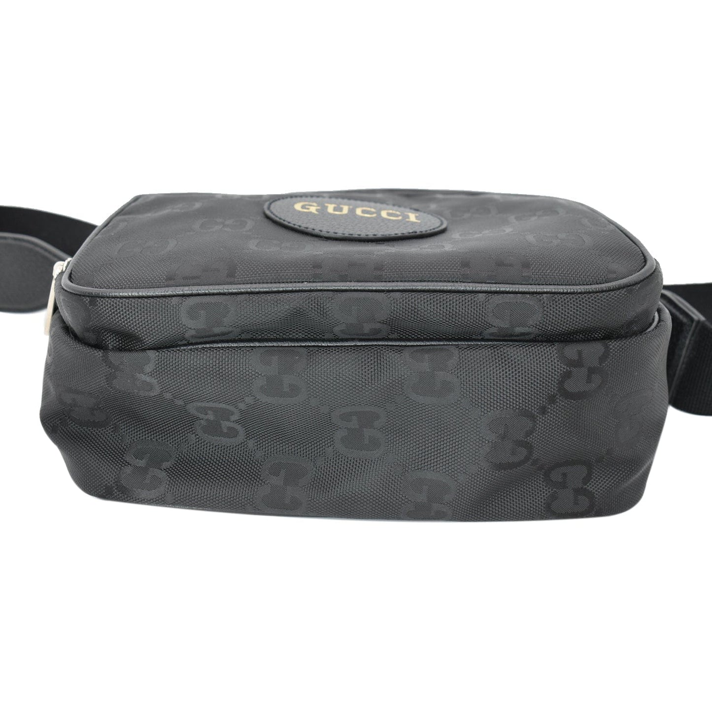 GUCCI Off The Grid GG Monogram Nylon Shoulder Bag Black 625858