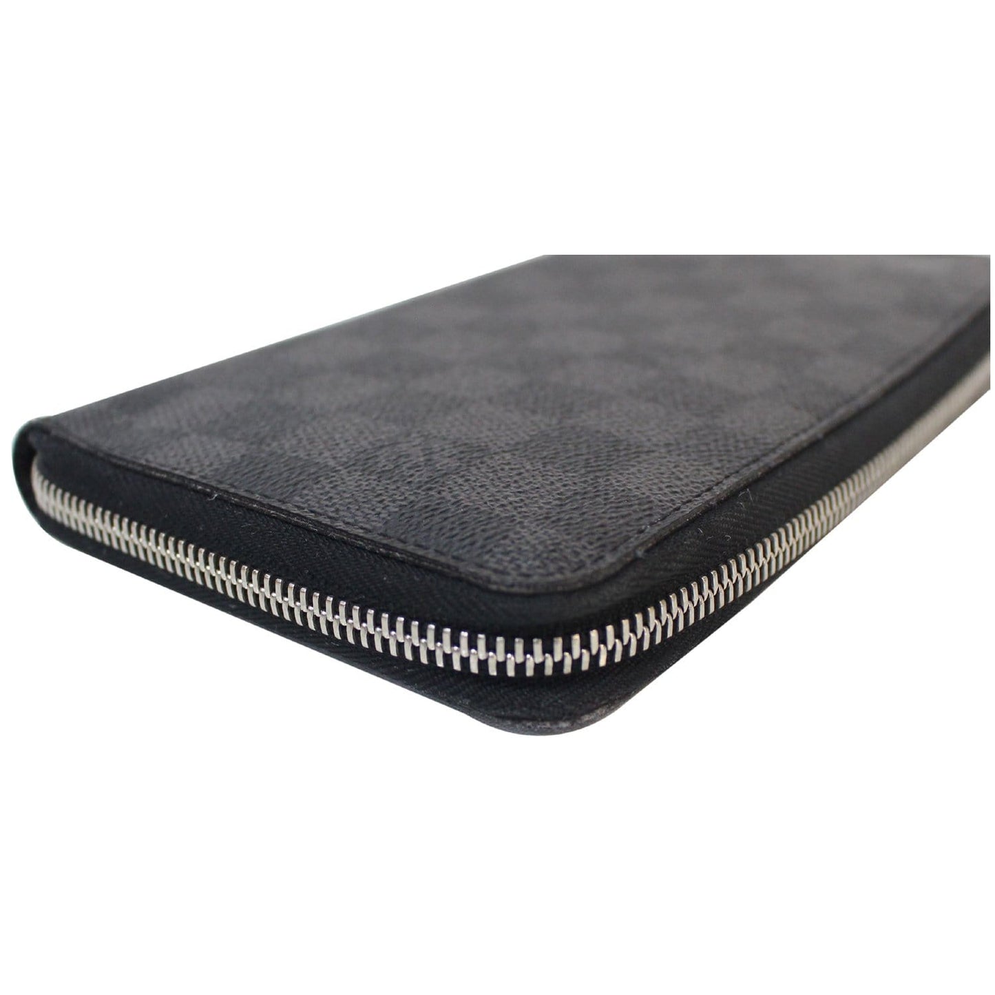 LOUIS VUITTON Zippy Organizer Damier Graphite Wallet Black