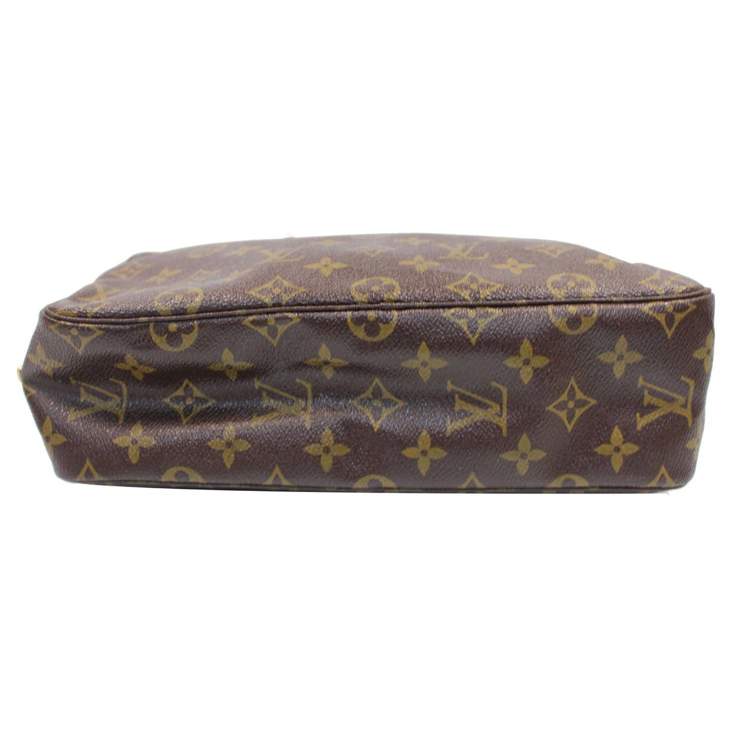 LOUIS VUITTON Trousse Toilette 28 Monogram Canvas Cosmetic Pouch Brown