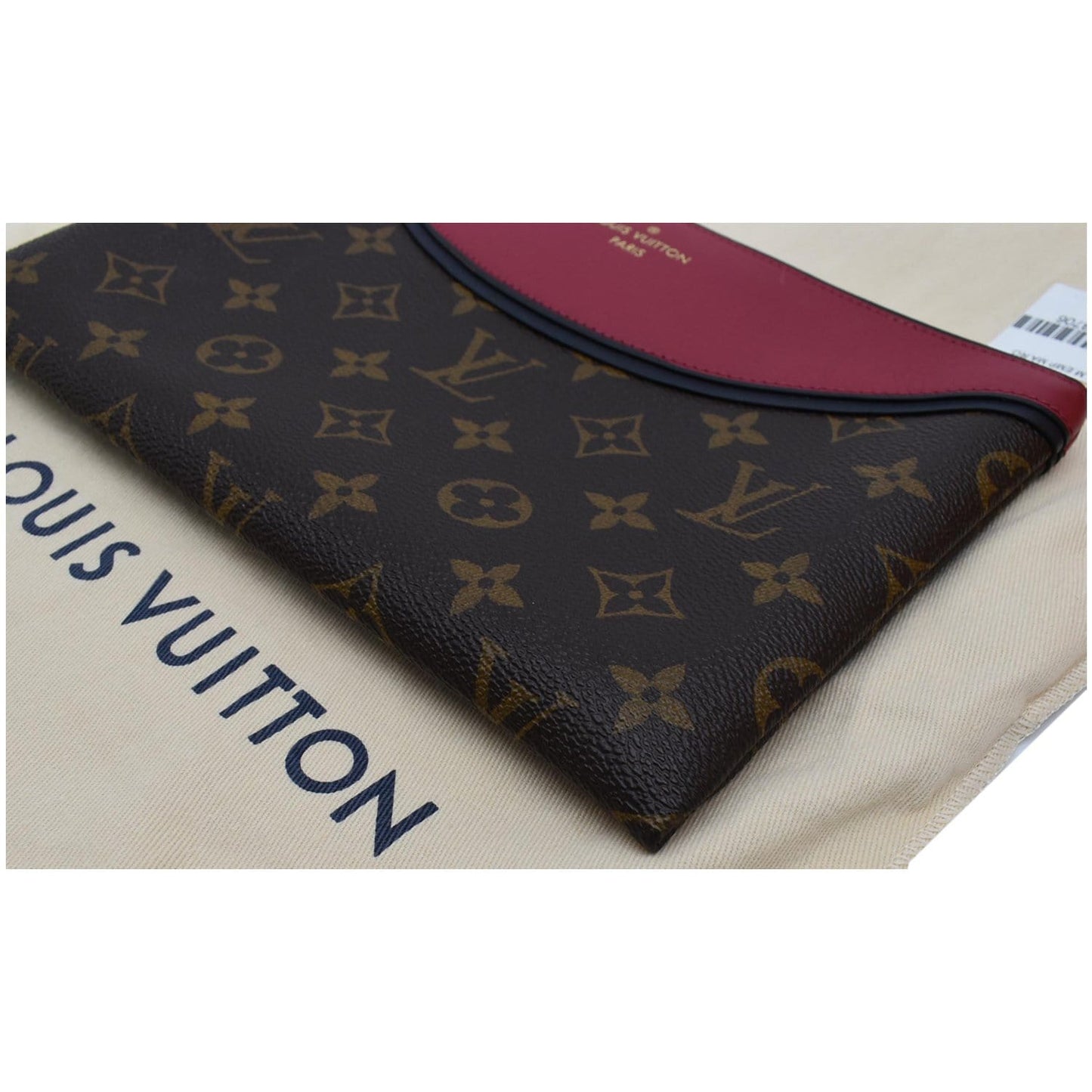 LOUIS VUITTON Tuileries Pochette NM Monogram Canvas Leather Pouch Brown -Final Sale