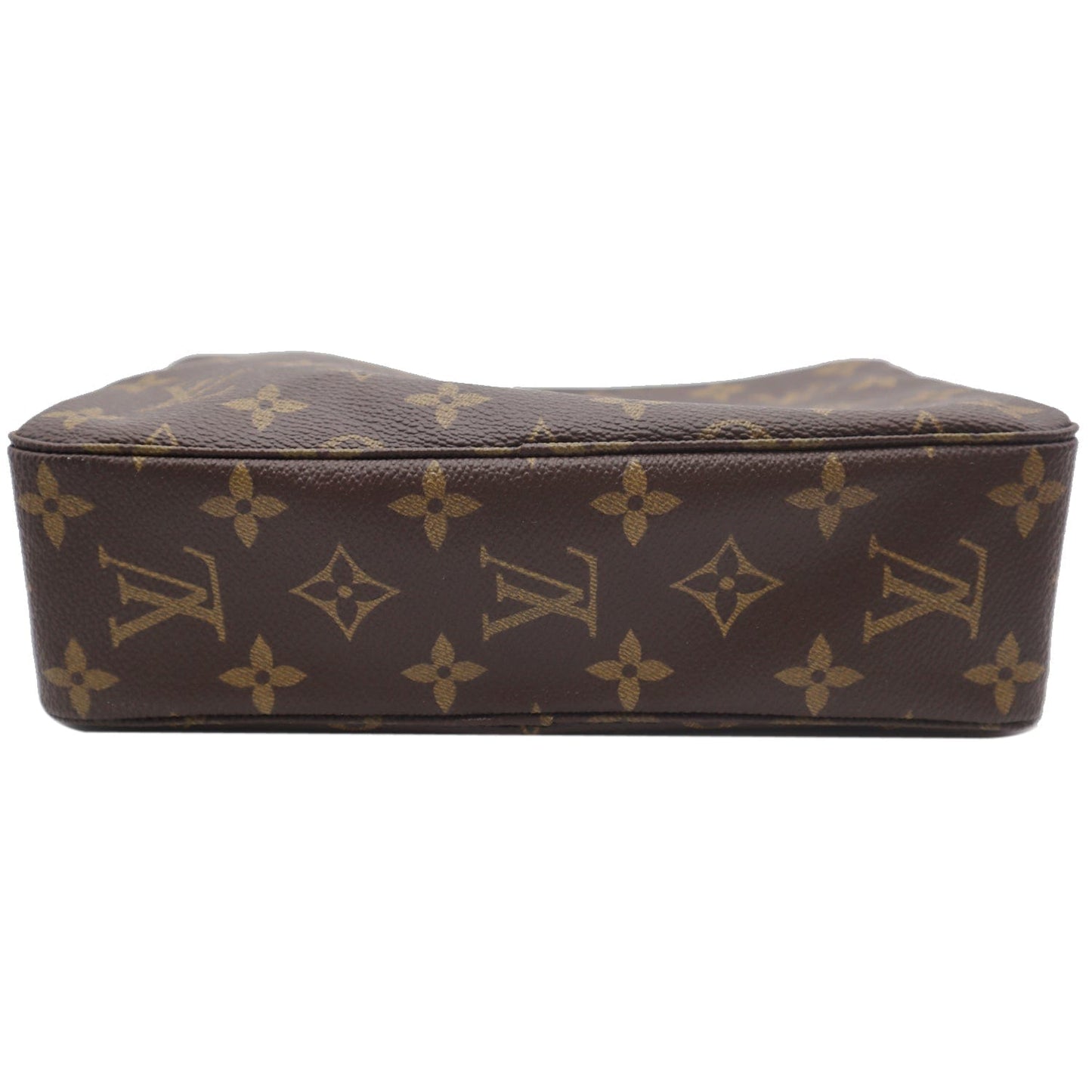 LOUIS VUITTON Trousse Toiletry Monogram Canvas Cosmetic Bag Brown