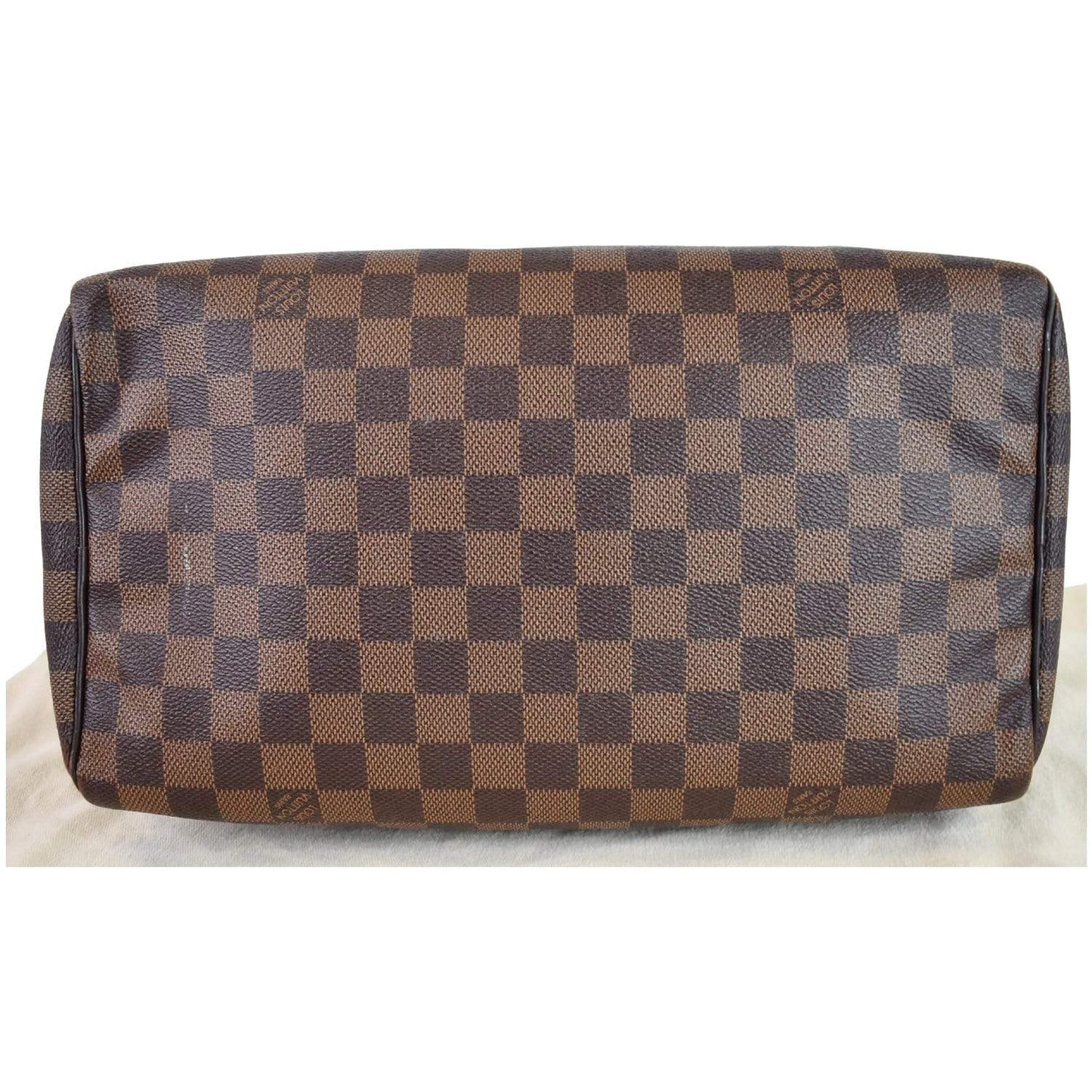 LOUIS VUITTON Speedy 30 Damier Ebene Satchel Bag Brown