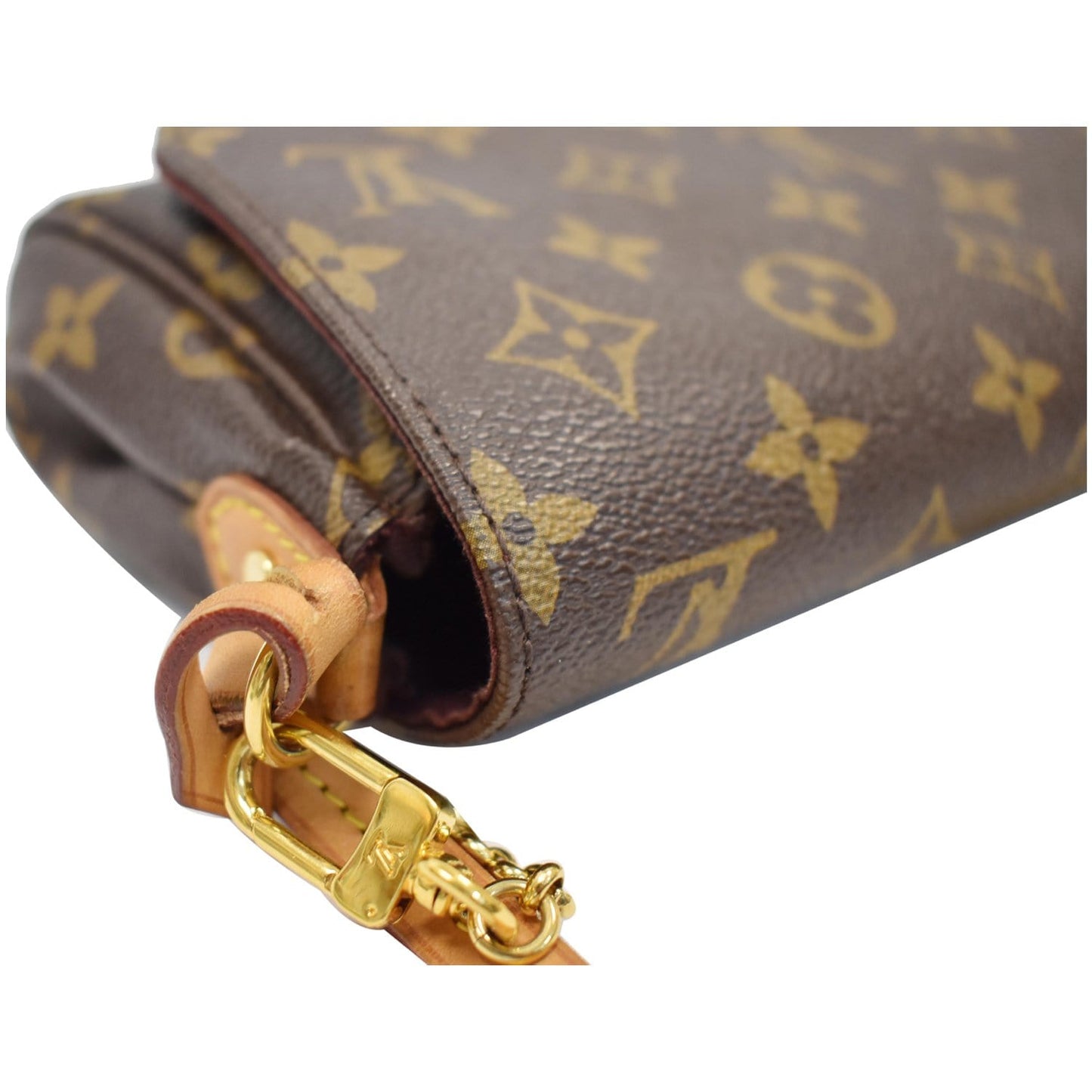 LOUIS VUITTON Favorite PM Monogram Canvas Crossbody Bag Brown