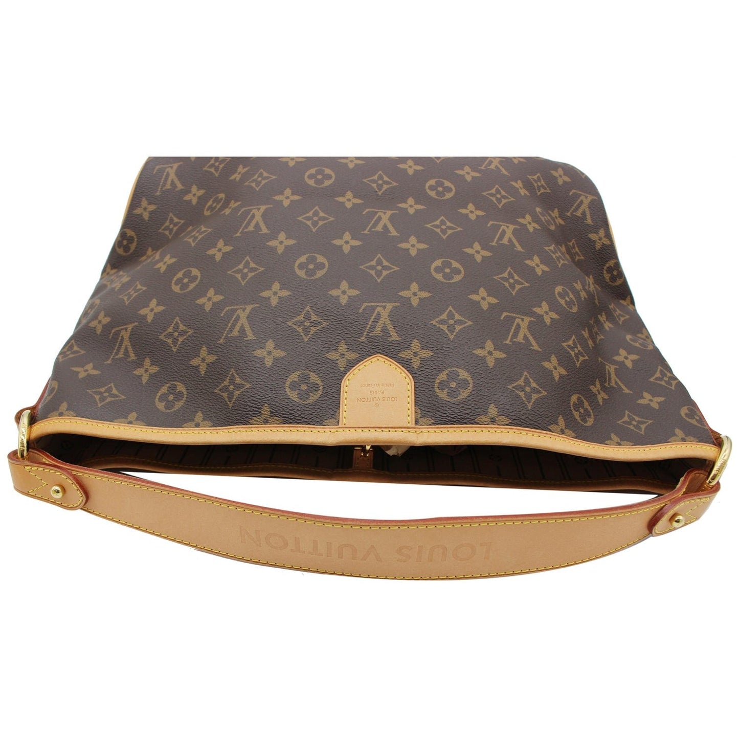 LOUIS VUITTON Delightful PM Monogram Canvas Shoulder Hobo Bag Brown