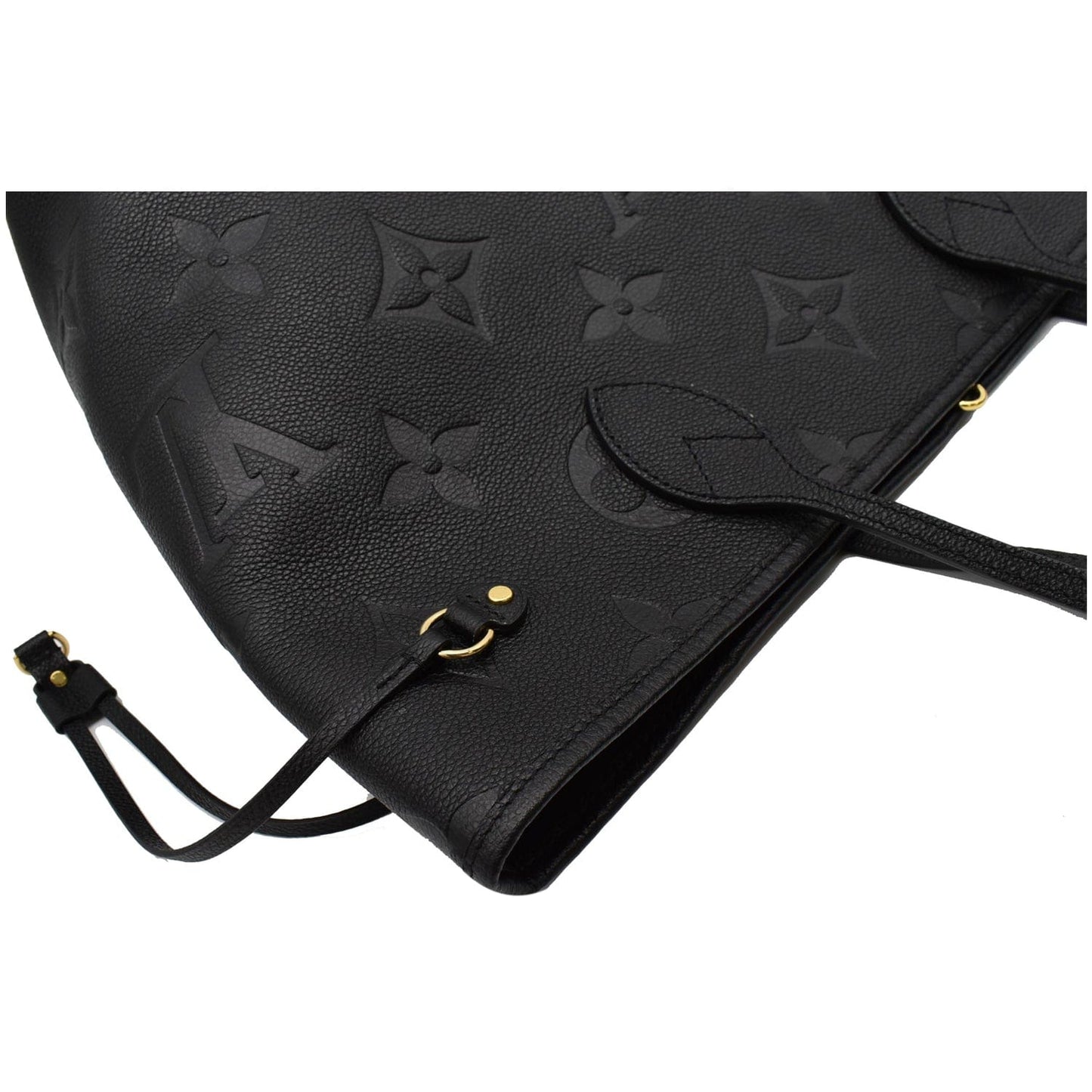 LOUIS VUITTON Neverfull MM Monogram Empreinte Tote Bag Black