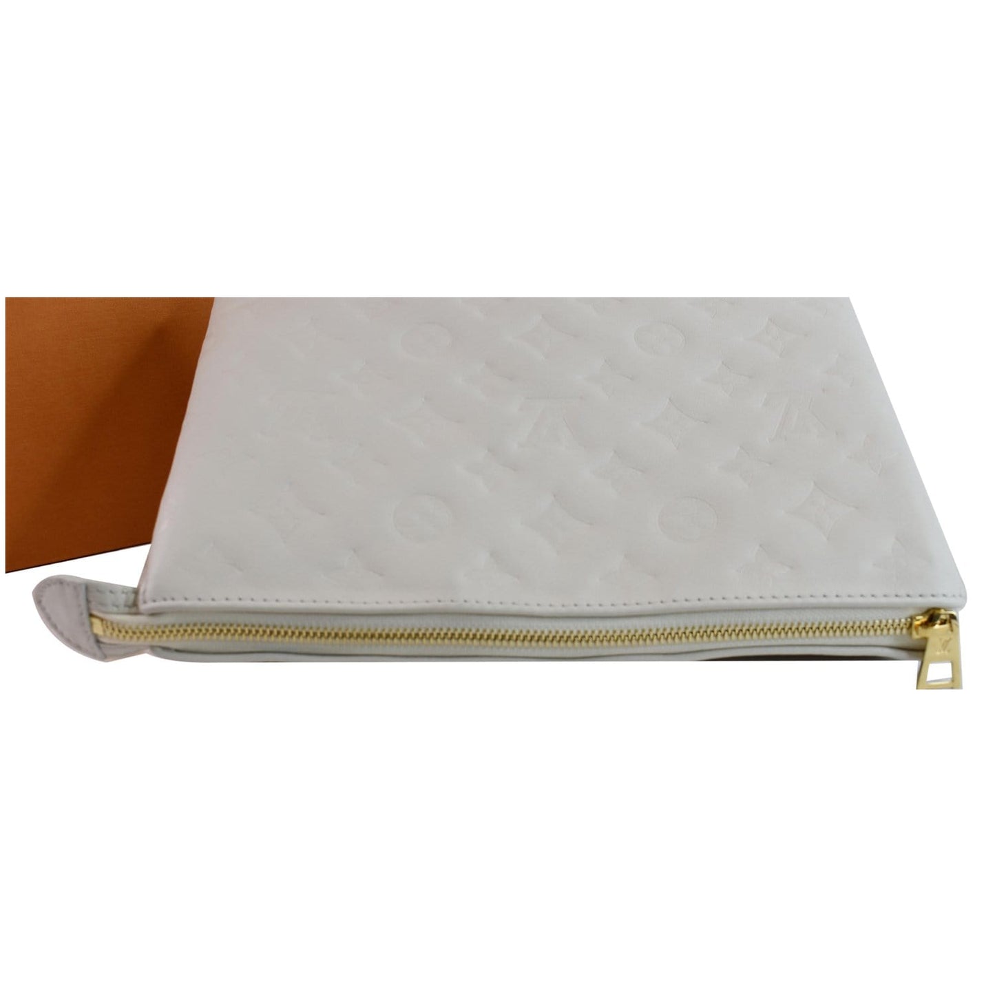LOUIS VUITTON Coussin PM Monogram Embossed Shoulder Bag Cream