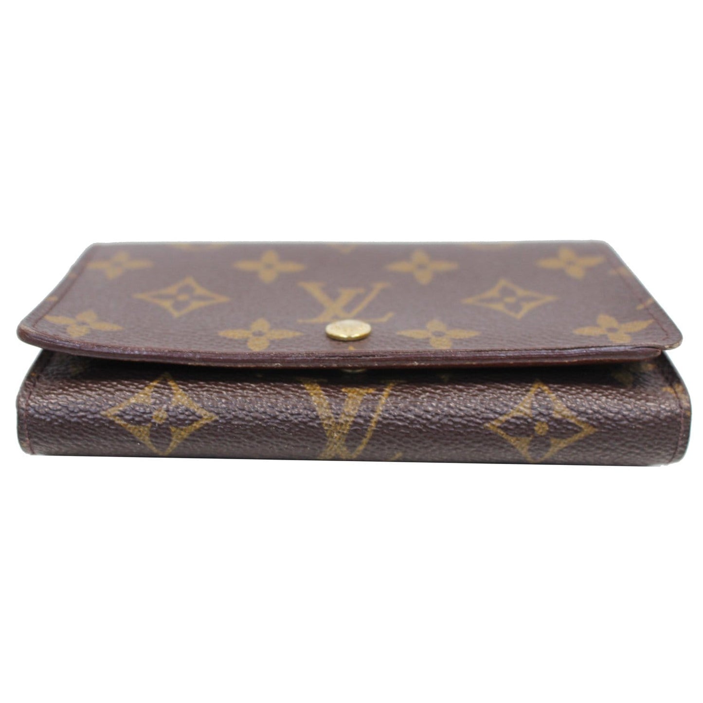 LOUIS VUITTON Porte Monnaie Monogram Billets Tresor Wallet Brown