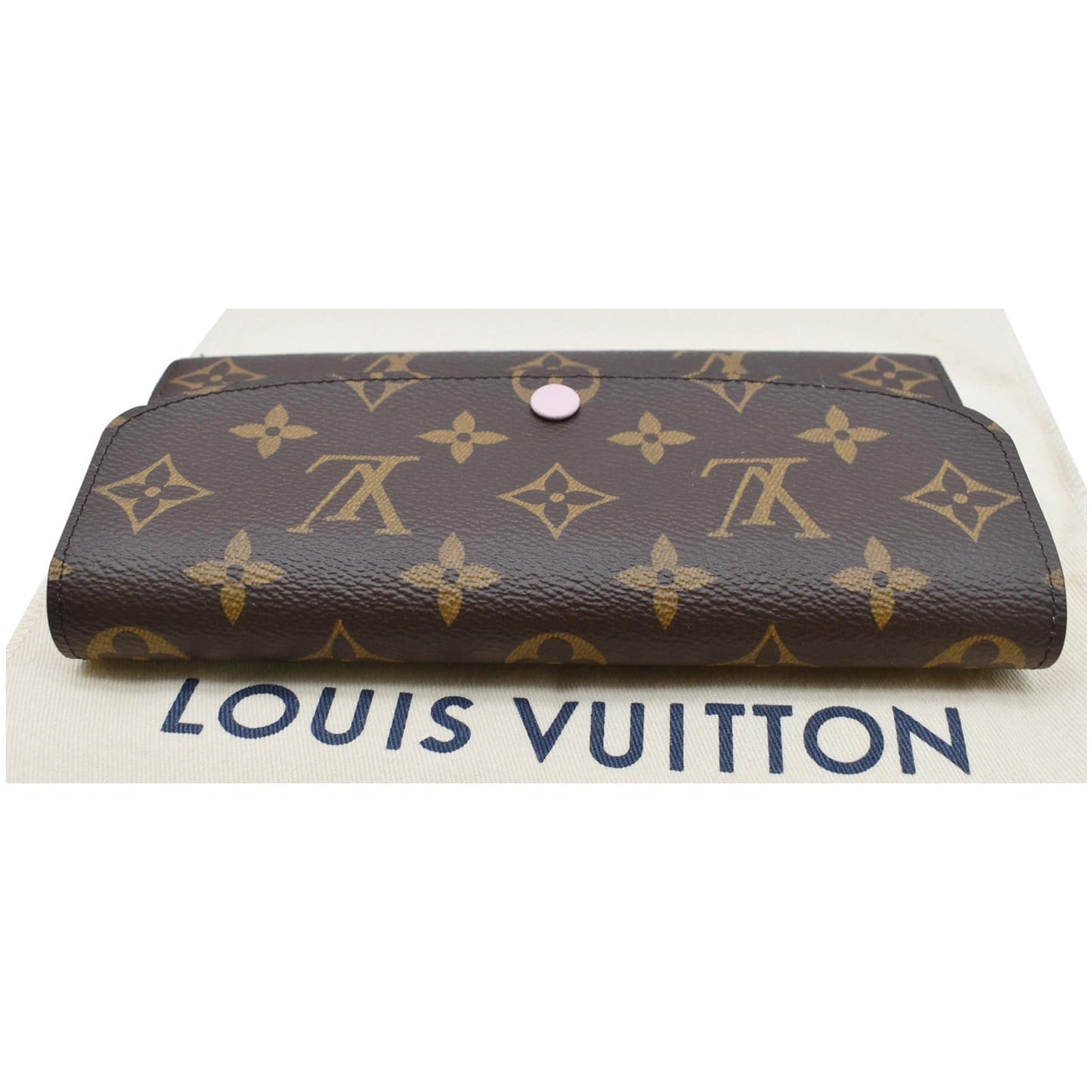 LOUIS VUITTON Emilie Monogram Canvas Wallet Rose Ballerine