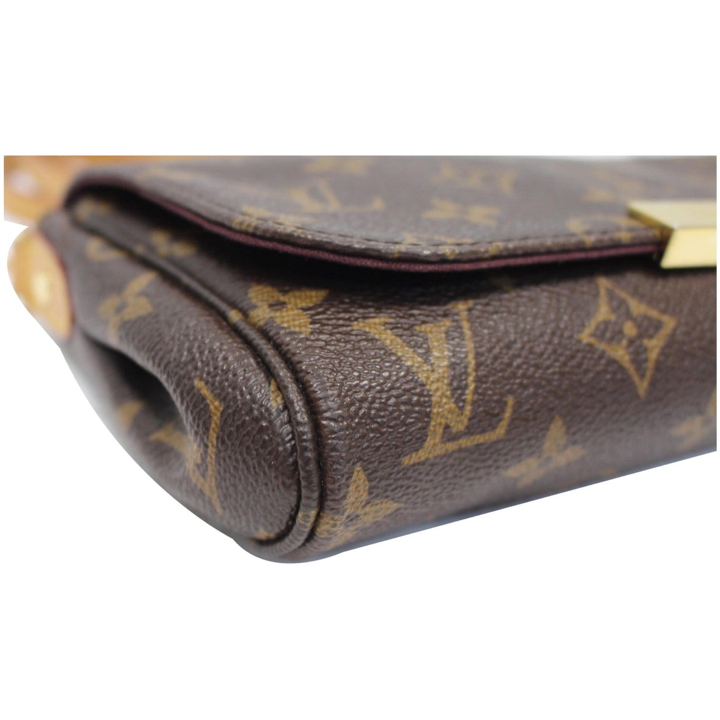 LOUIS VUITTON Favorite PM Monogram Canvas Crossbody Bag Brown